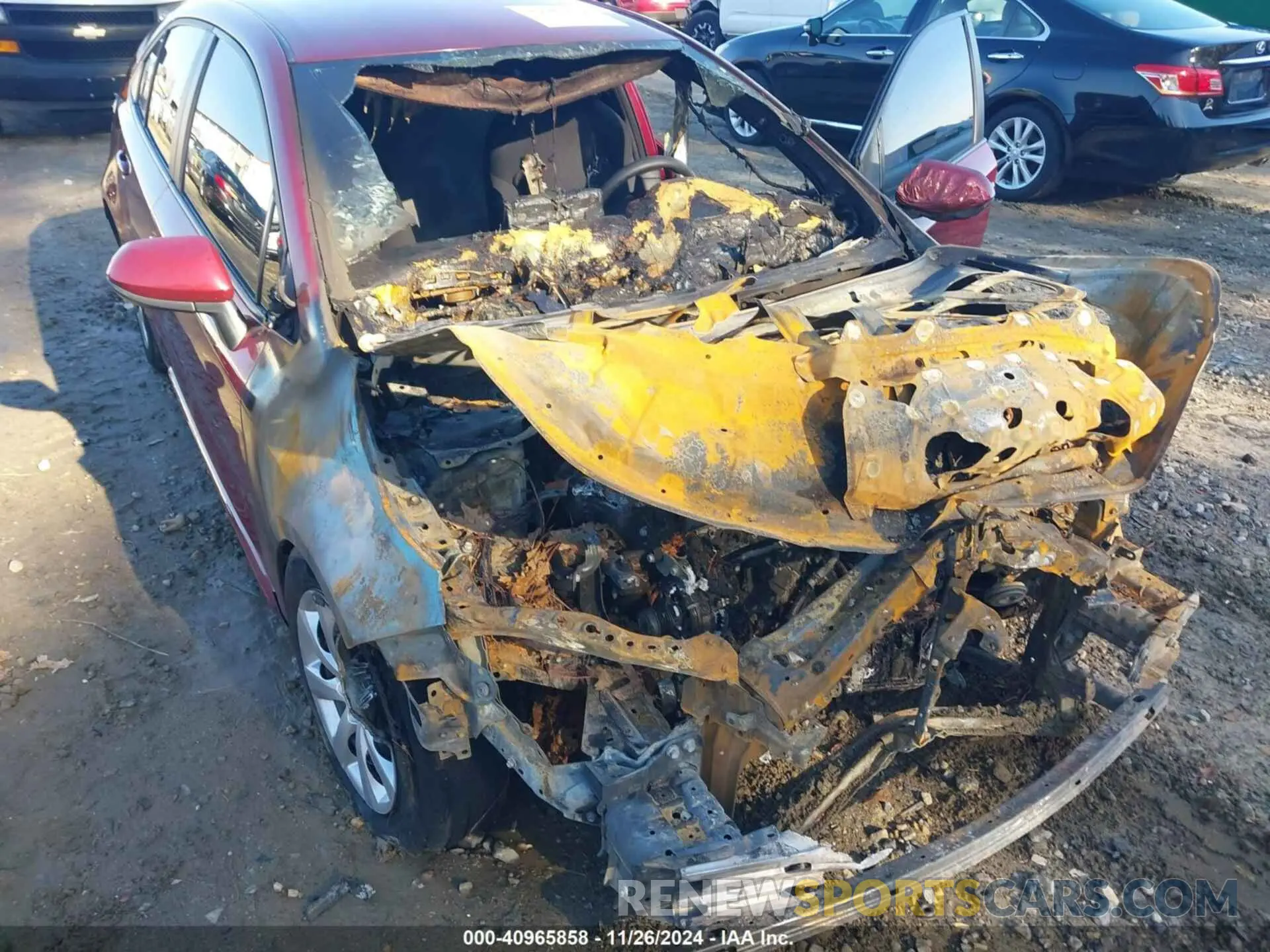 6 fotografías del automóvil dañado 5YFEPMAE9NP307232 TOYOTA COROLLA 2022