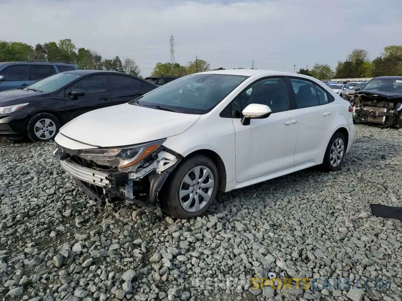 1 fotografías del automóvil dañado 5YFEPMAE9NP307912 TOYOTA COROLLA 2022