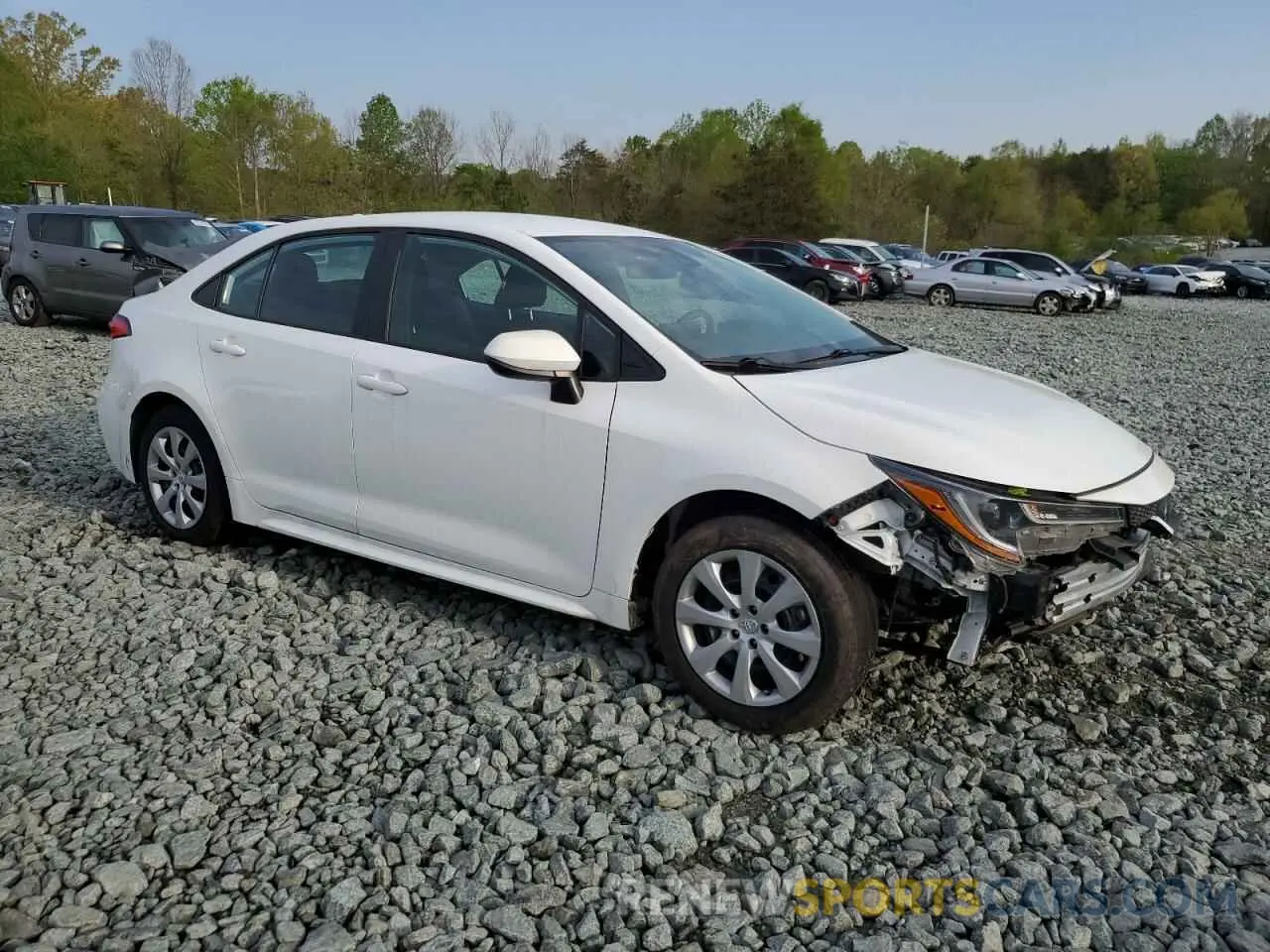 4 fotografías del automóvil dañado 5YFEPMAE9NP307912 TOYOTA COROLLA 2022