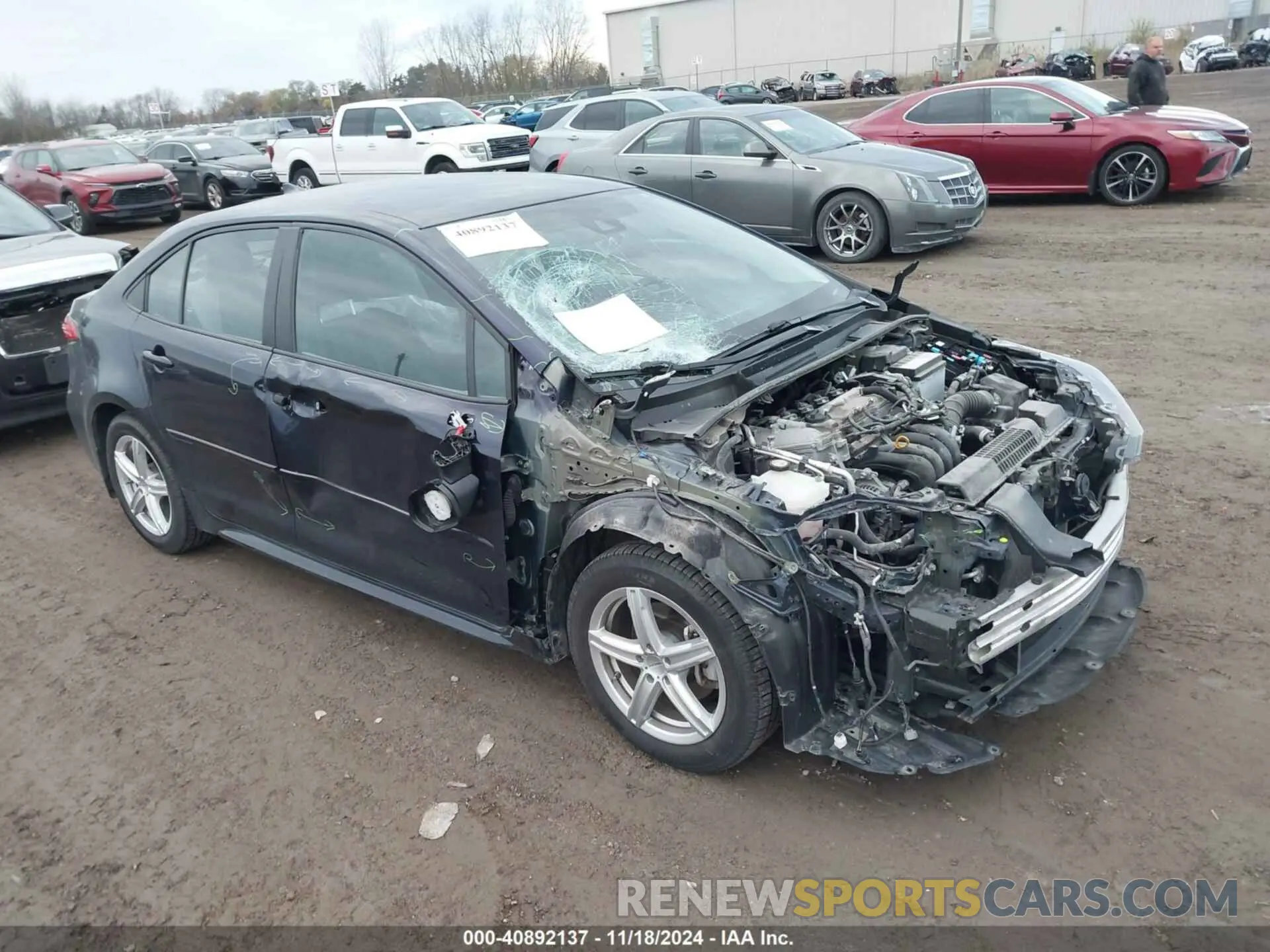 1 fotografías del automóvil dañado 5YFEPMAE9NP308655 TOYOTA COROLLA 2022