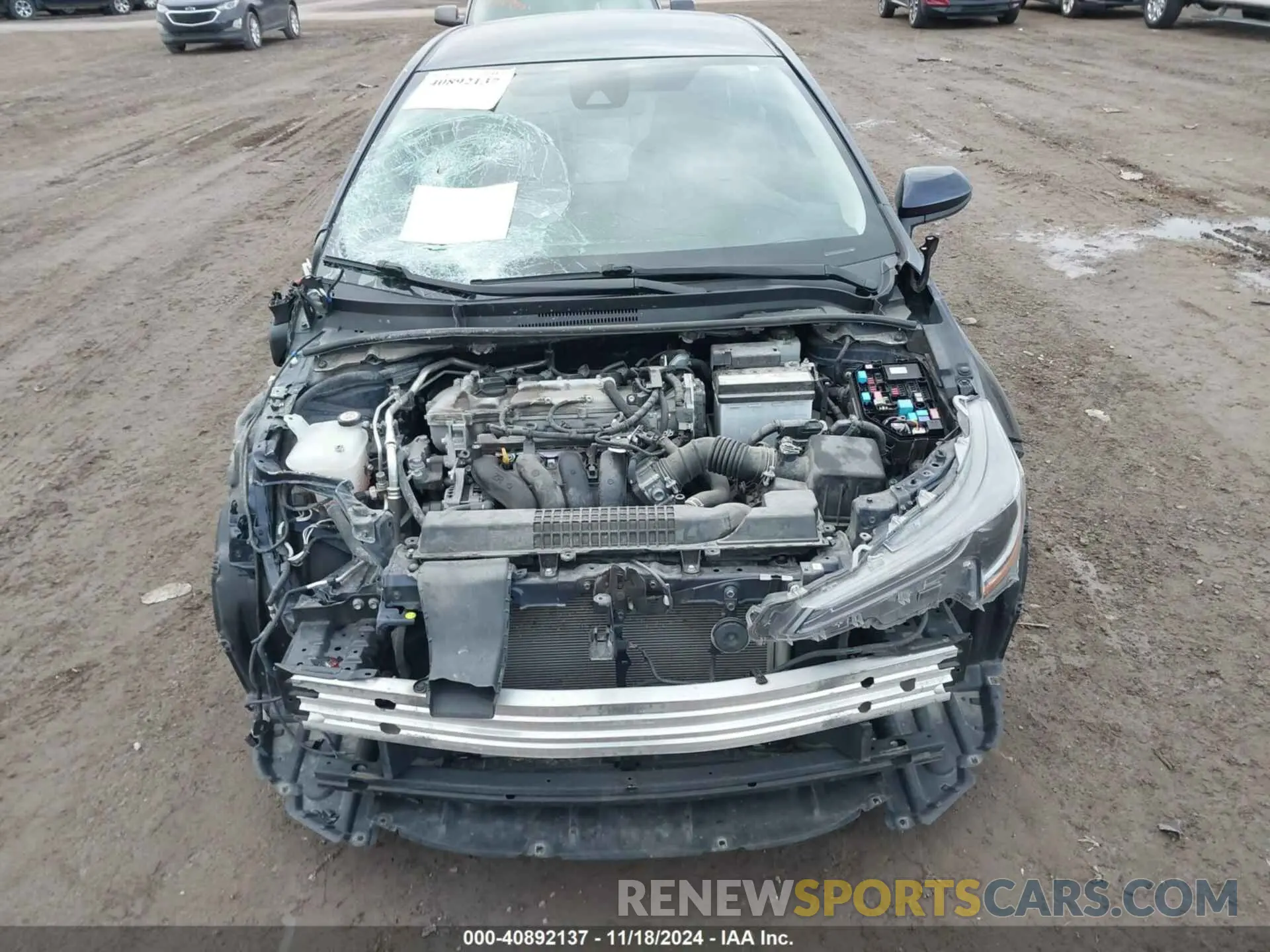 12 fotografías del automóvil dañado 5YFEPMAE9NP308655 TOYOTA COROLLA 2022