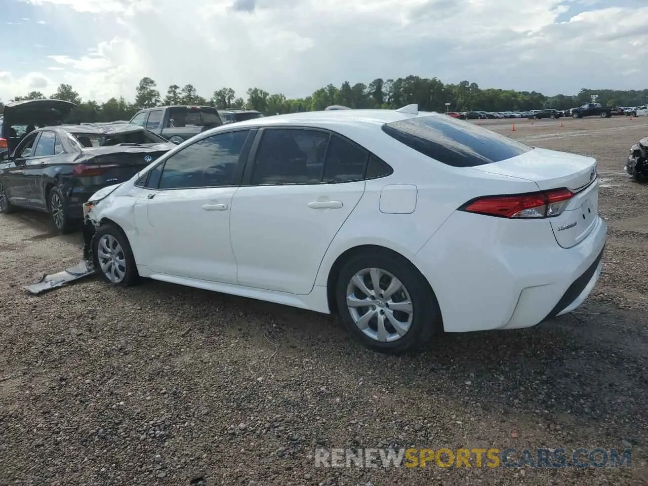 2 fotografías del automóvil dañado 5YFEPMAE9NP316819 TOYOTA COROLLA 2022