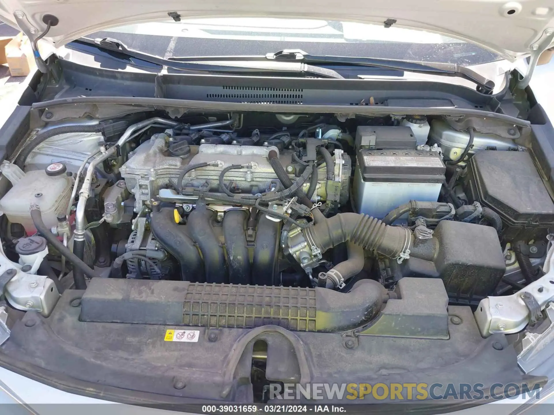 10 fotografías del automóvil dañado 5YFEPMAE9NP317923 TOYOTA COROLLA 2022