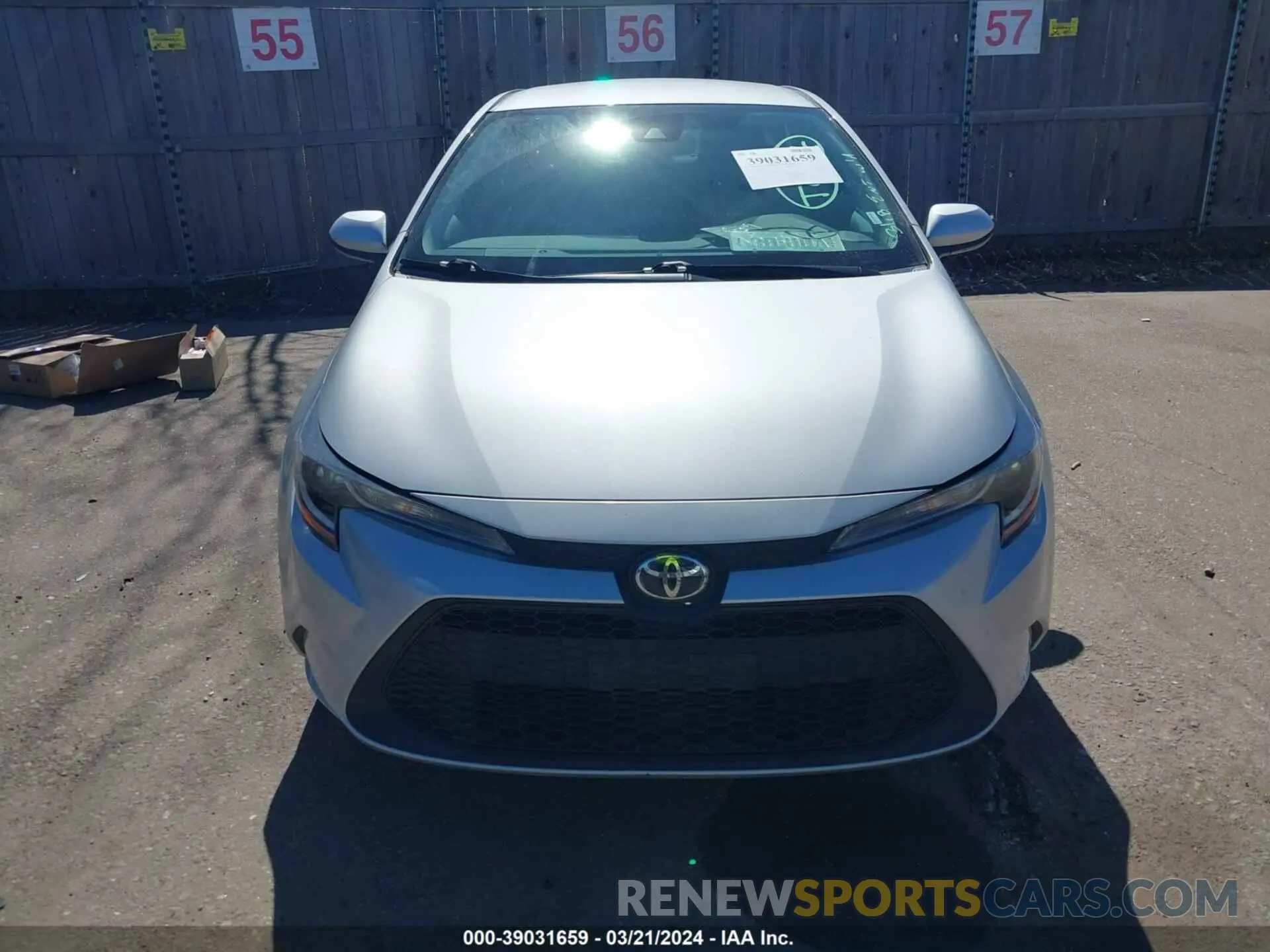 12 fotografías del automóvil dañado 5YFEPMAE9NP317923 TOYOTA COROLLA 2022