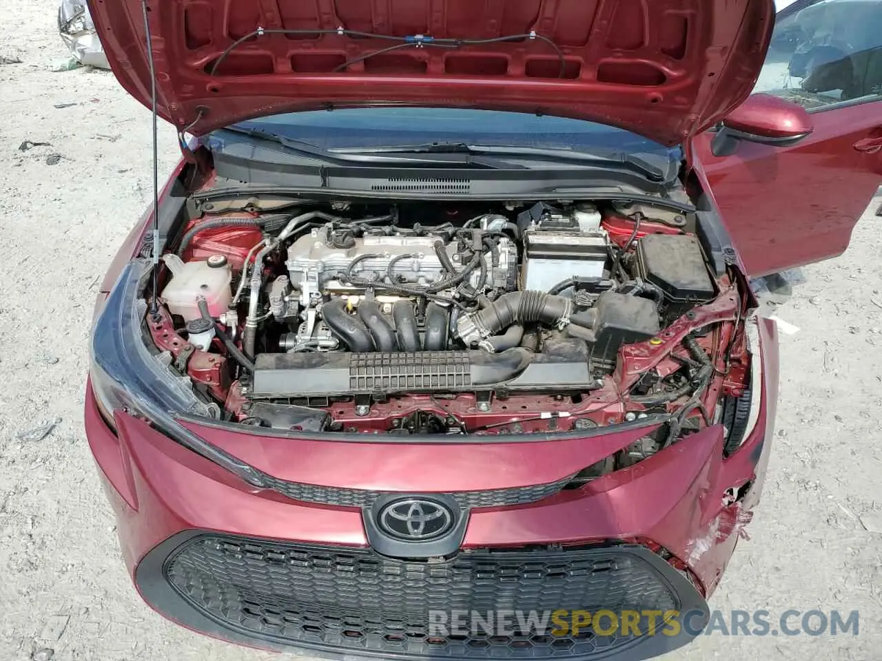 11 fotografías del automóvil dañado 5YFEPMAE9NP320160 TOYOTA COROLLA 2022