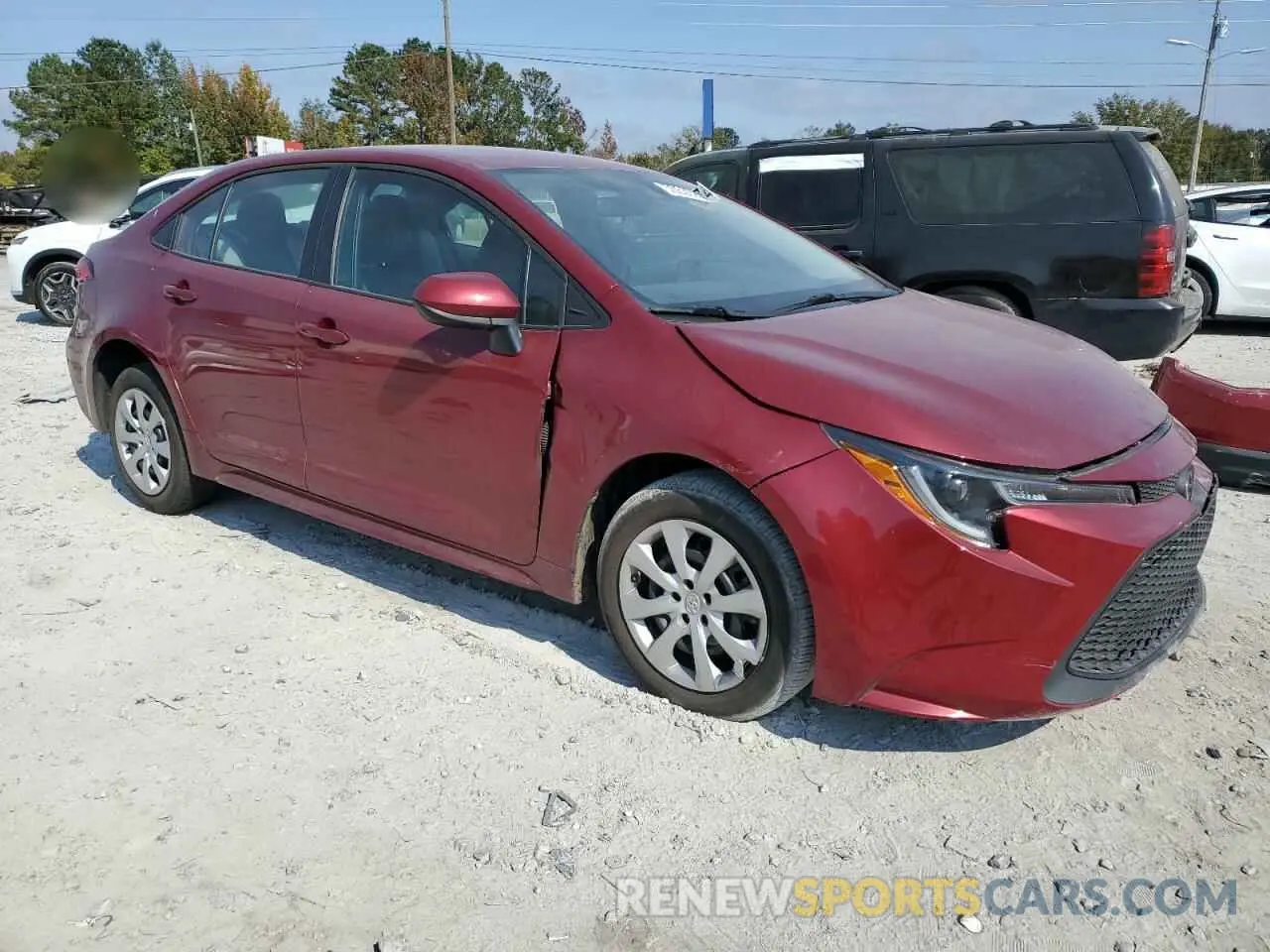 4 fotografías del automóvil dañado 5YFEPMAE9NP320160 TOYOTA COROLLA 2022