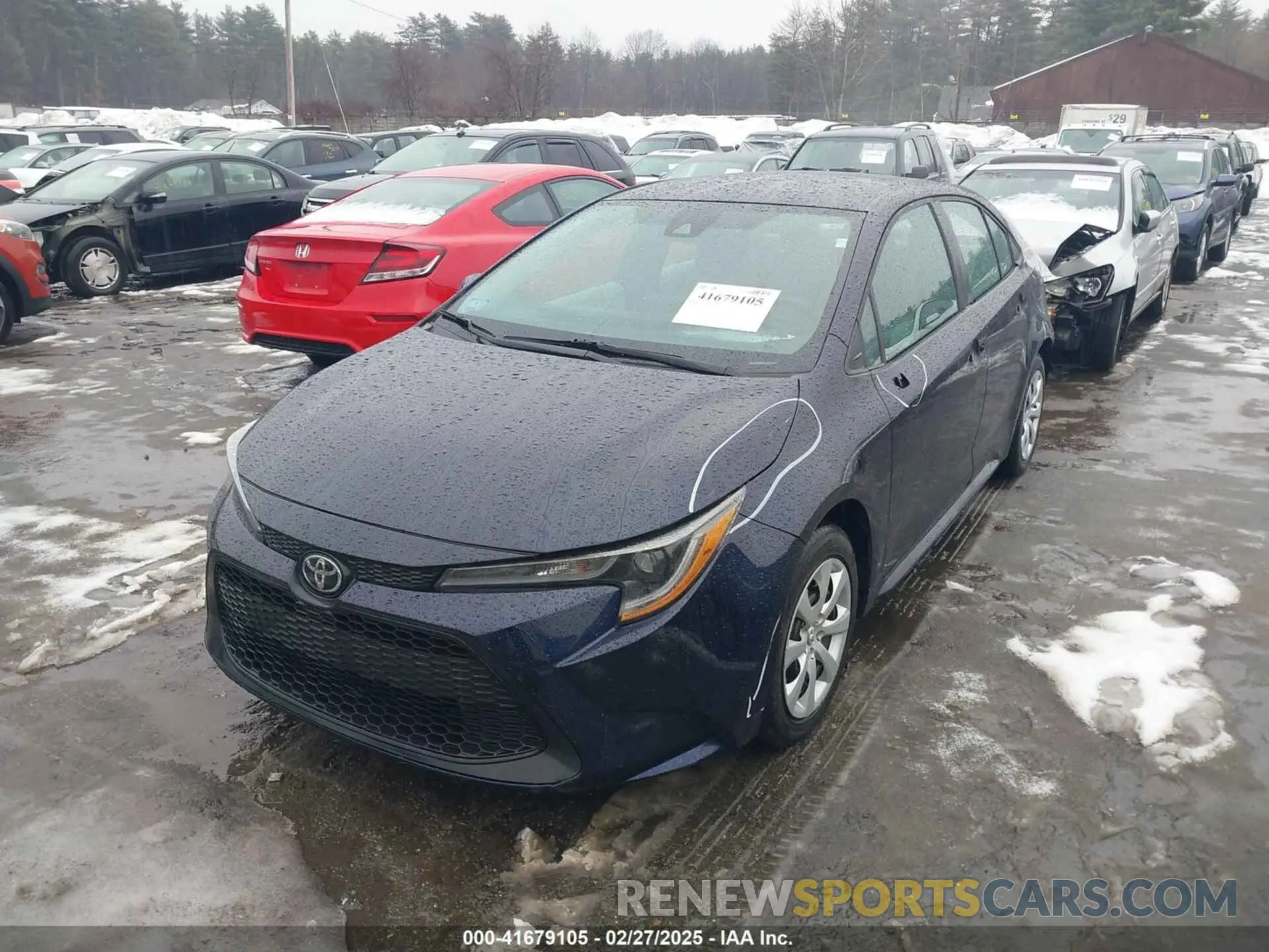 2 fotografías del automóvil dañado 5YFEPMAE9NP320739 TOYOTA COROLLA 2022