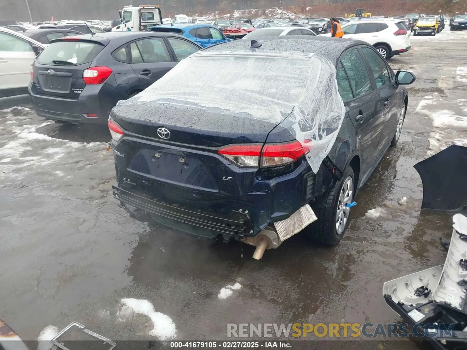 4 fotografías del automóvil dañado 5YFEPMAE9NP320739 TOYOTA COROLLA 2022