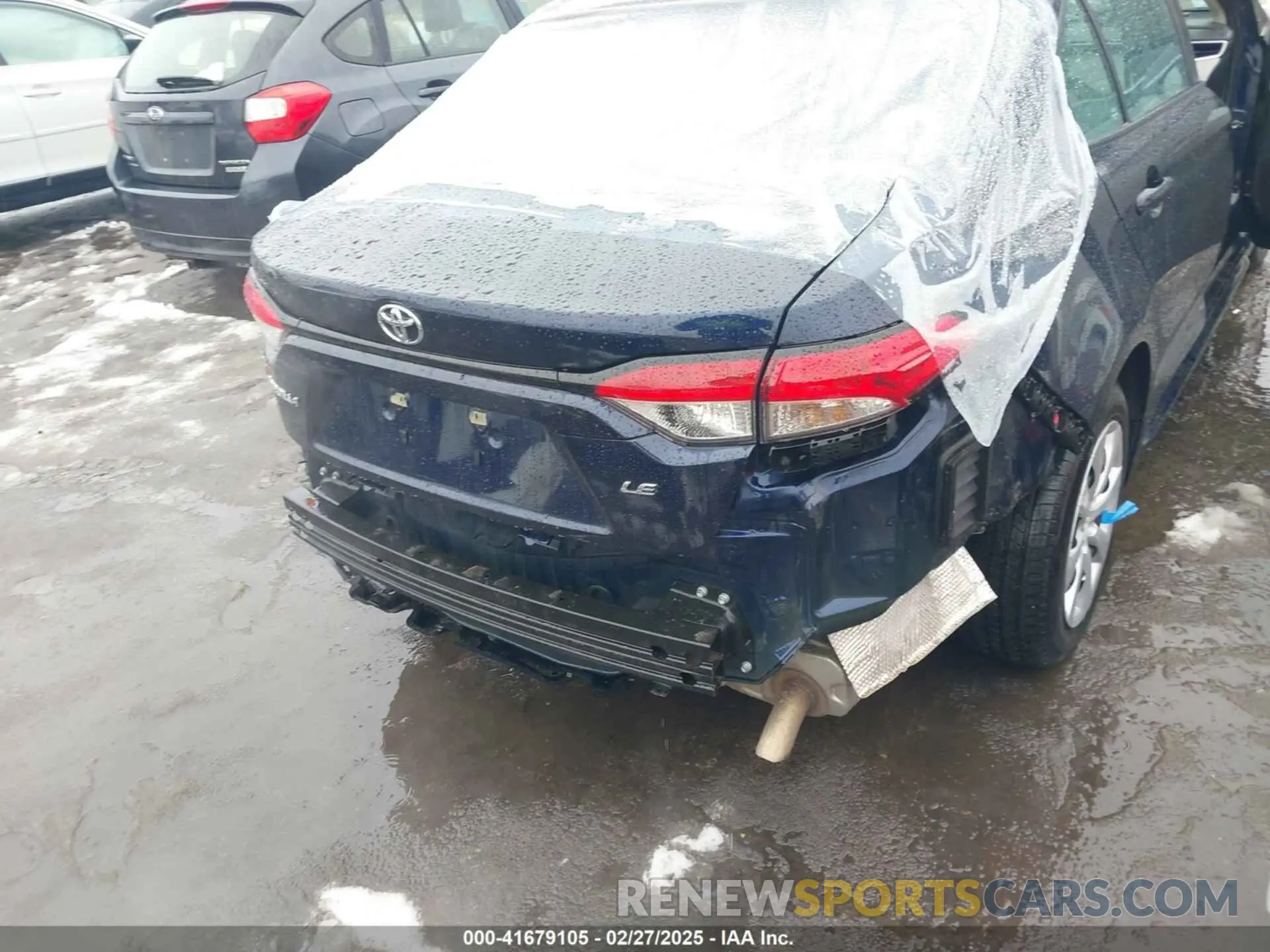 6 fotografías del automóvil dañado 5YFEPMAE9NP320739 TOYOTA COROLLA 2022