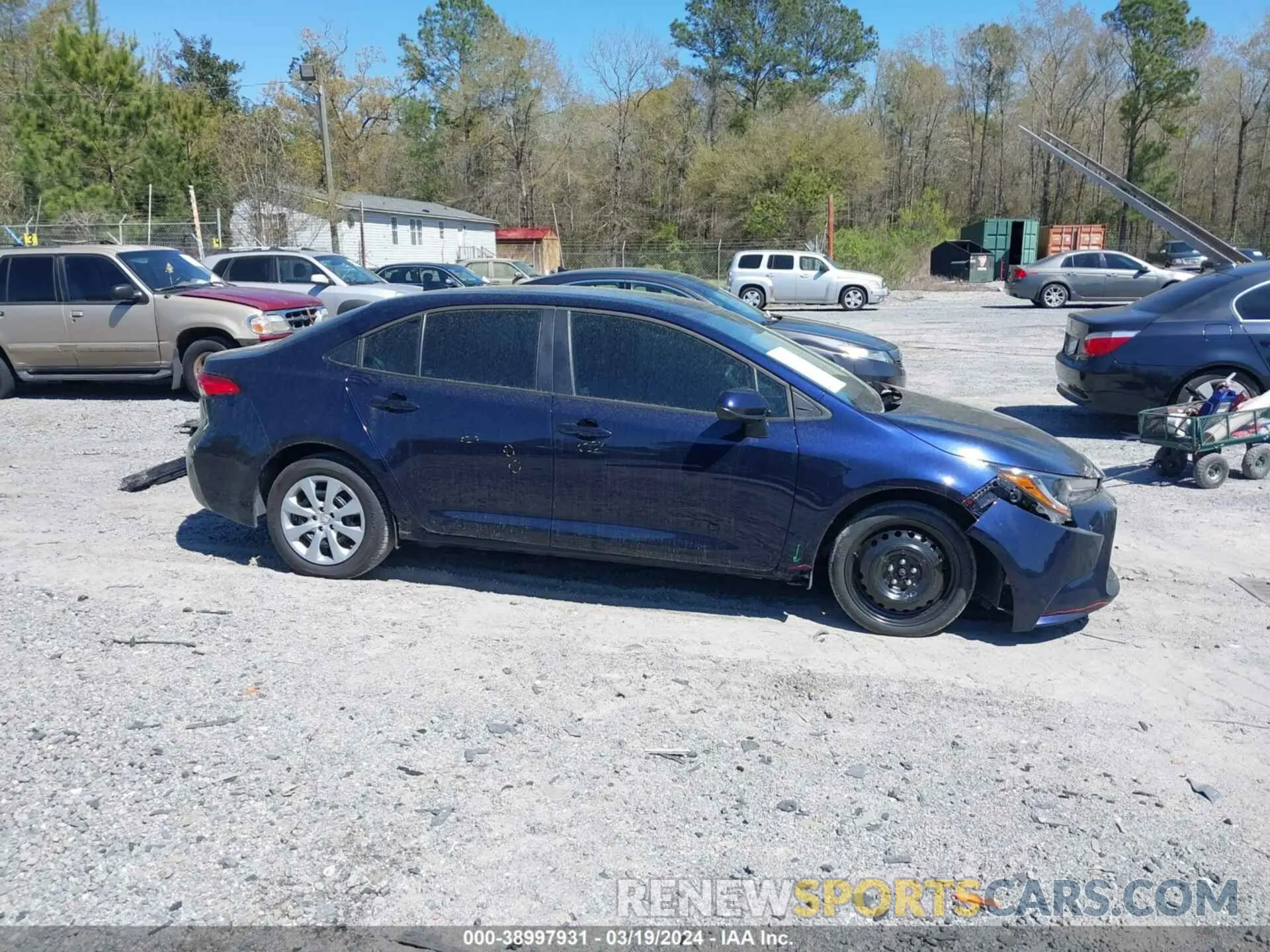 14 fotografías del automóvil dañado 5YFEPMAE9NP323608 TOYOTA COROLLA 2022
