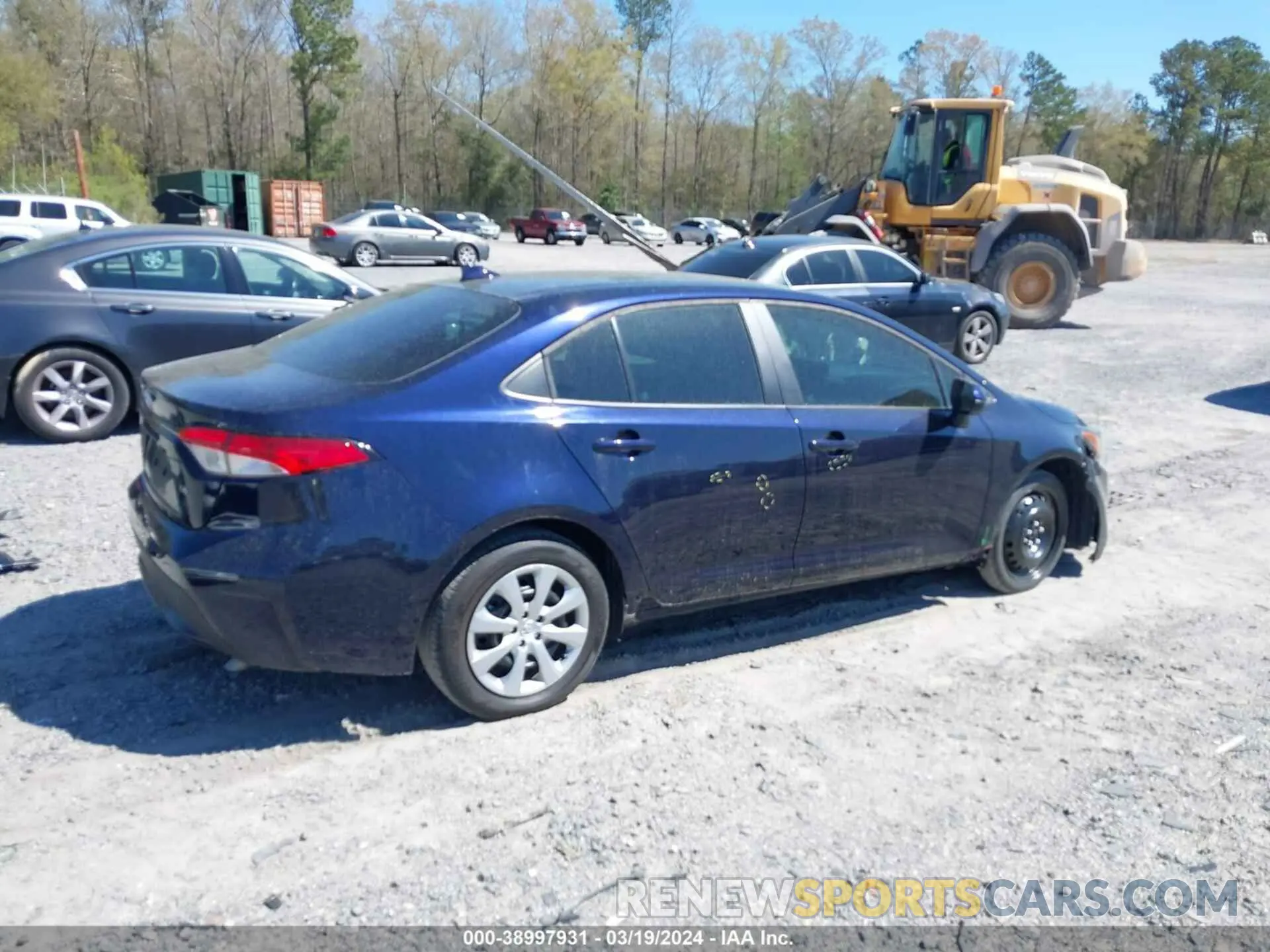 4 fotografías del automóvil dañado 5YFEPMAE9NP323608 TOYOTA COROLLA 2022