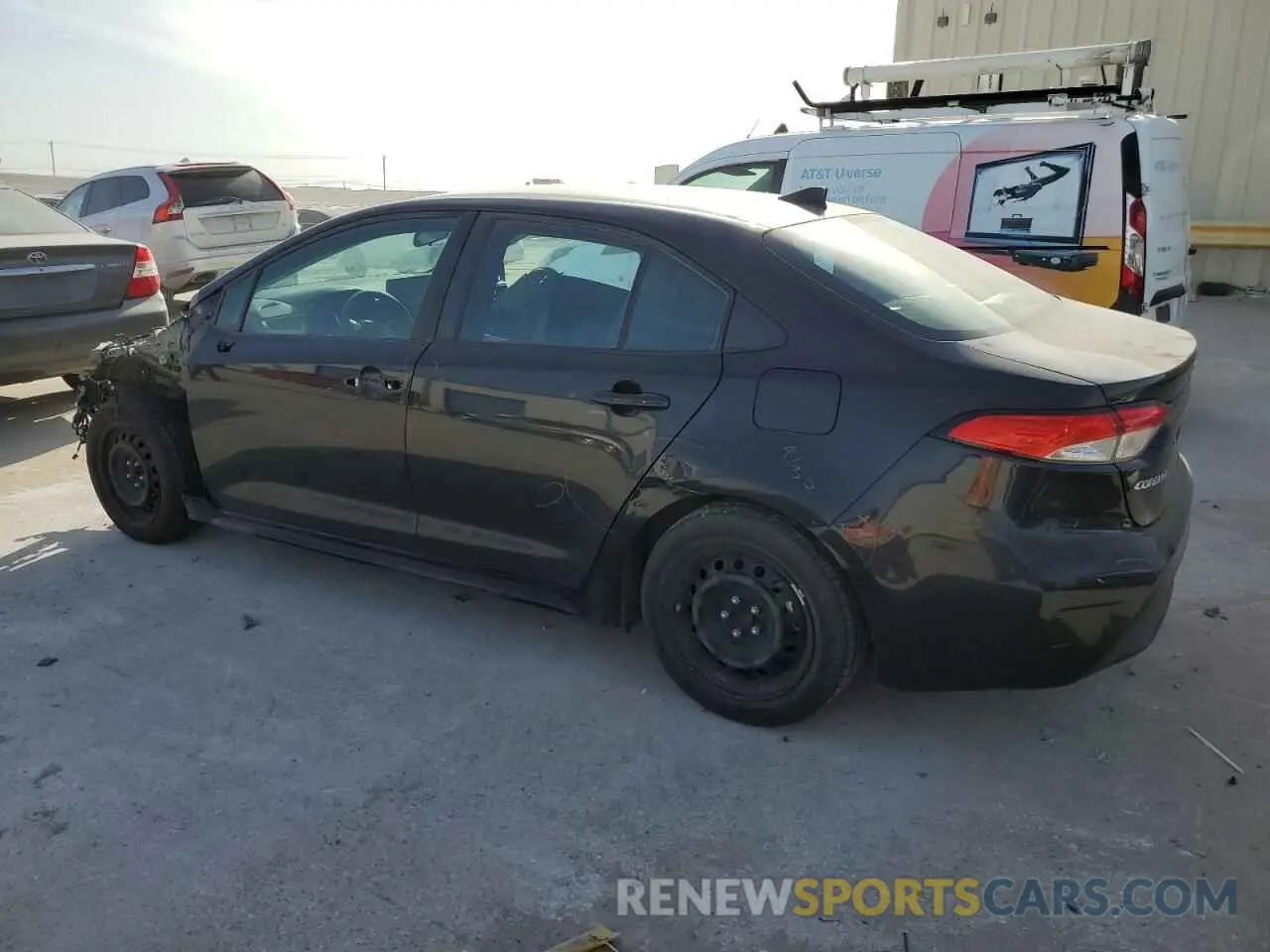 2 fotografías del automóvil dañado 5YFEPMAE9NP327514 TOYOTA COROLLA 2022