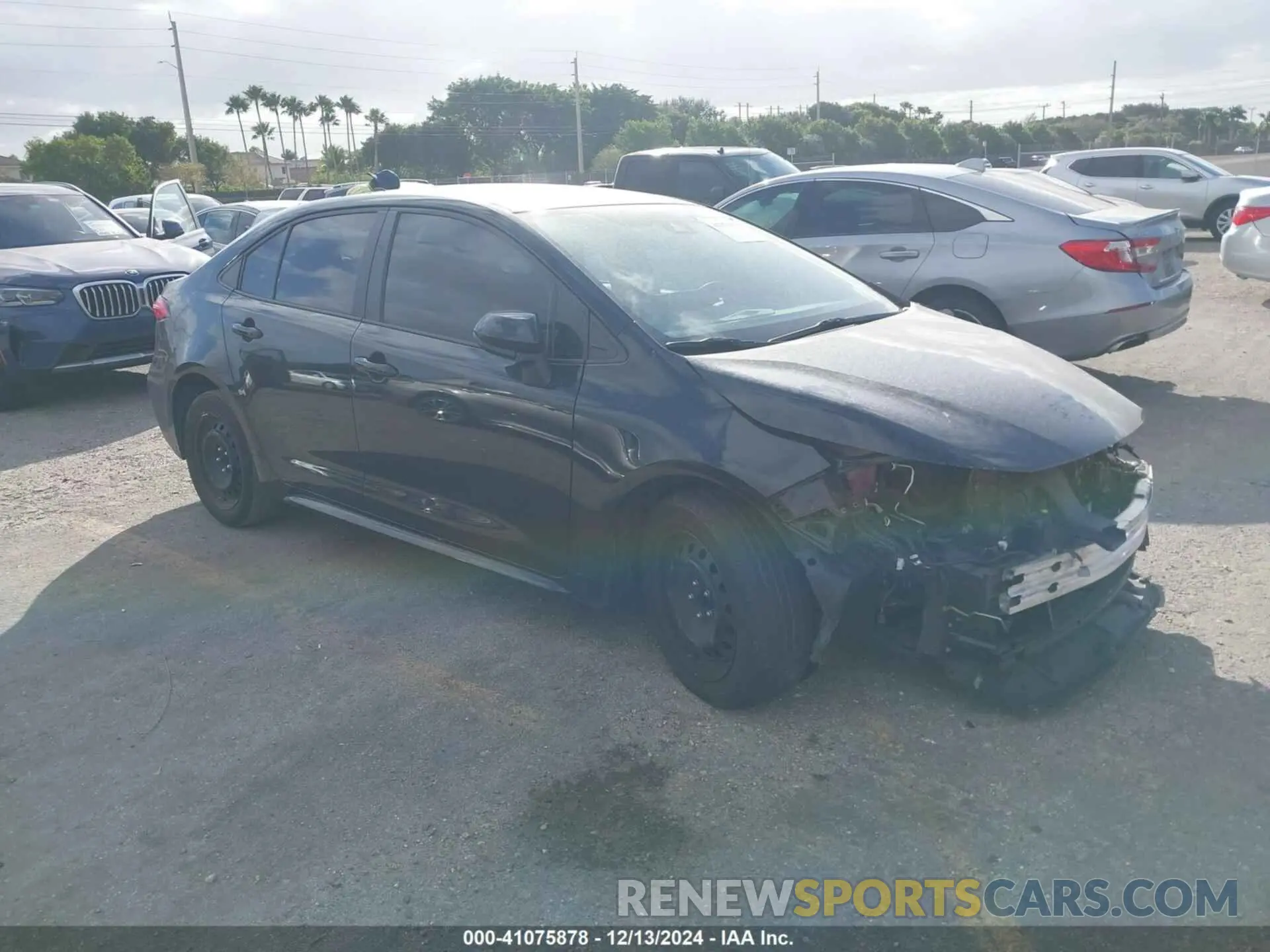1 fotografías del automóvil dañado 5YFEPMAE9NP334432 TOYOTA COROLLA 2022