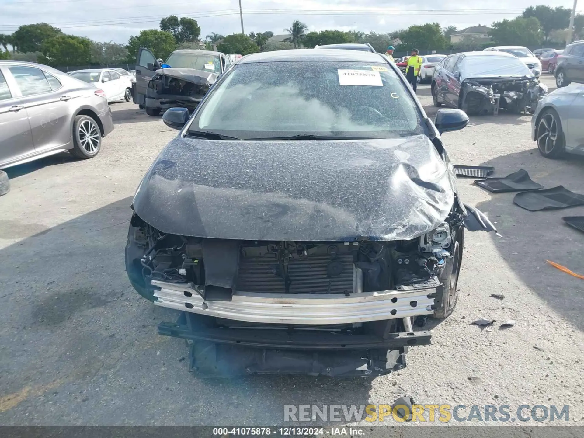 6 fotografías del automóvil dañado 5YFEPMAE9NP334432 TOYOTA COROLLA 2022