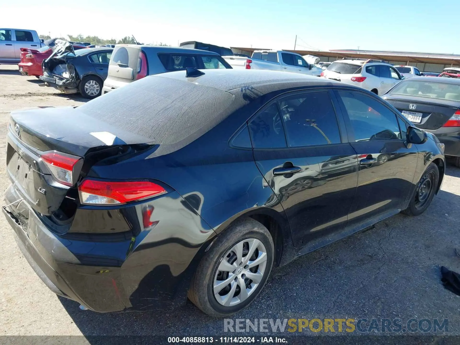 4 fotografías del automóvil dañado 5YFEPMAE9NP335113 TOYOTA COROLLA 2022