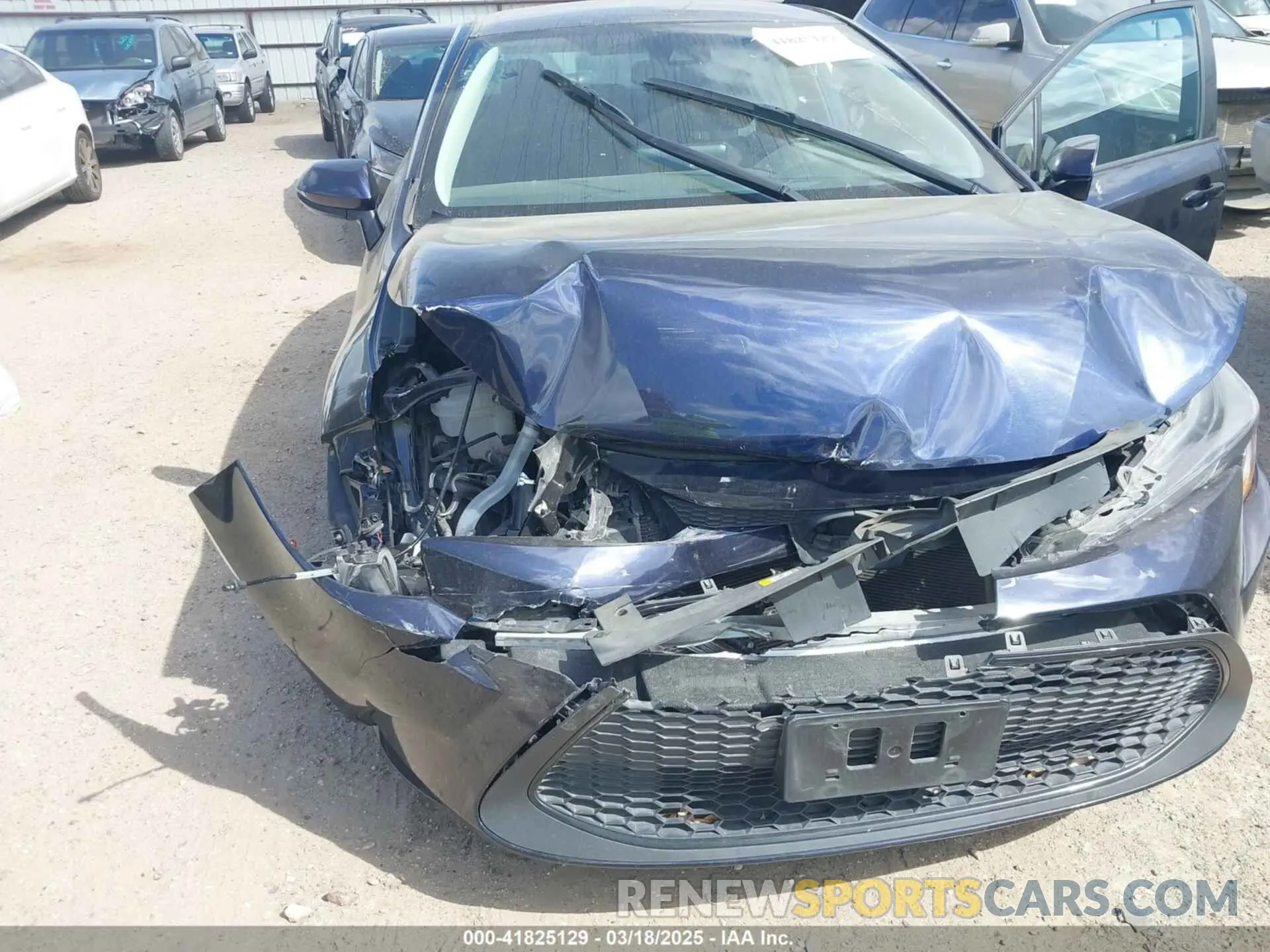 6 fotografías del automóvil dañado 5YFEPMAE9NP337296 TOYOTA COROLLA 2022