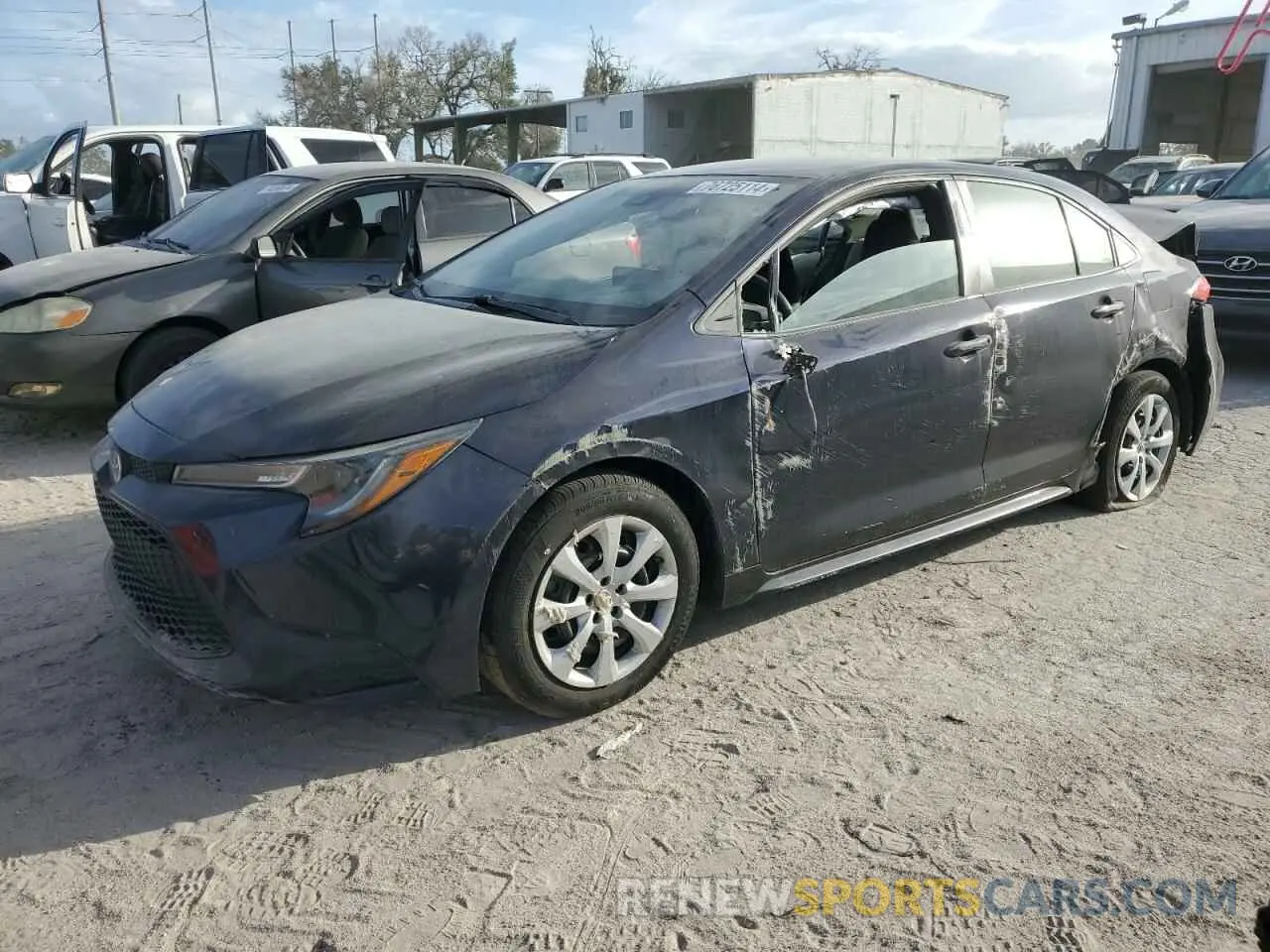 1 fotografías del automóvil dañado 5YFEPMAE9NP339145 TOYOTA COROLLA 2022