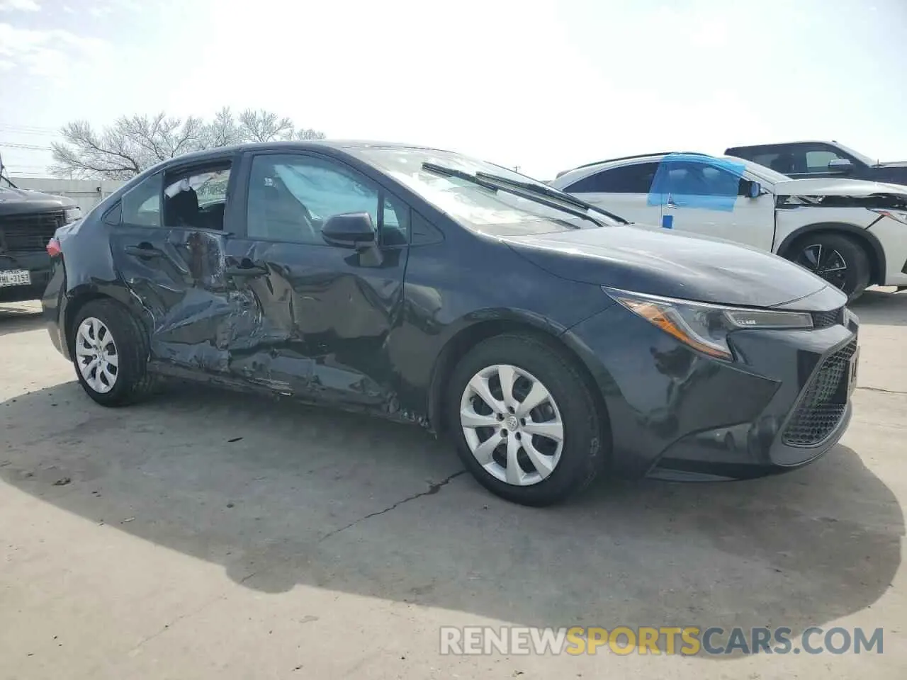 4 fotografías del automóvil dañado 5YFEPMAE9NP342904 TOYOTA COROLLA 2022