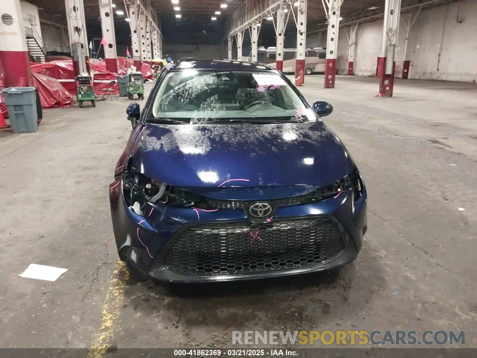 13 fotografías del automóvil dañado 5YFEPMAE9NP366362 TOYOTA COROLLA 2022
