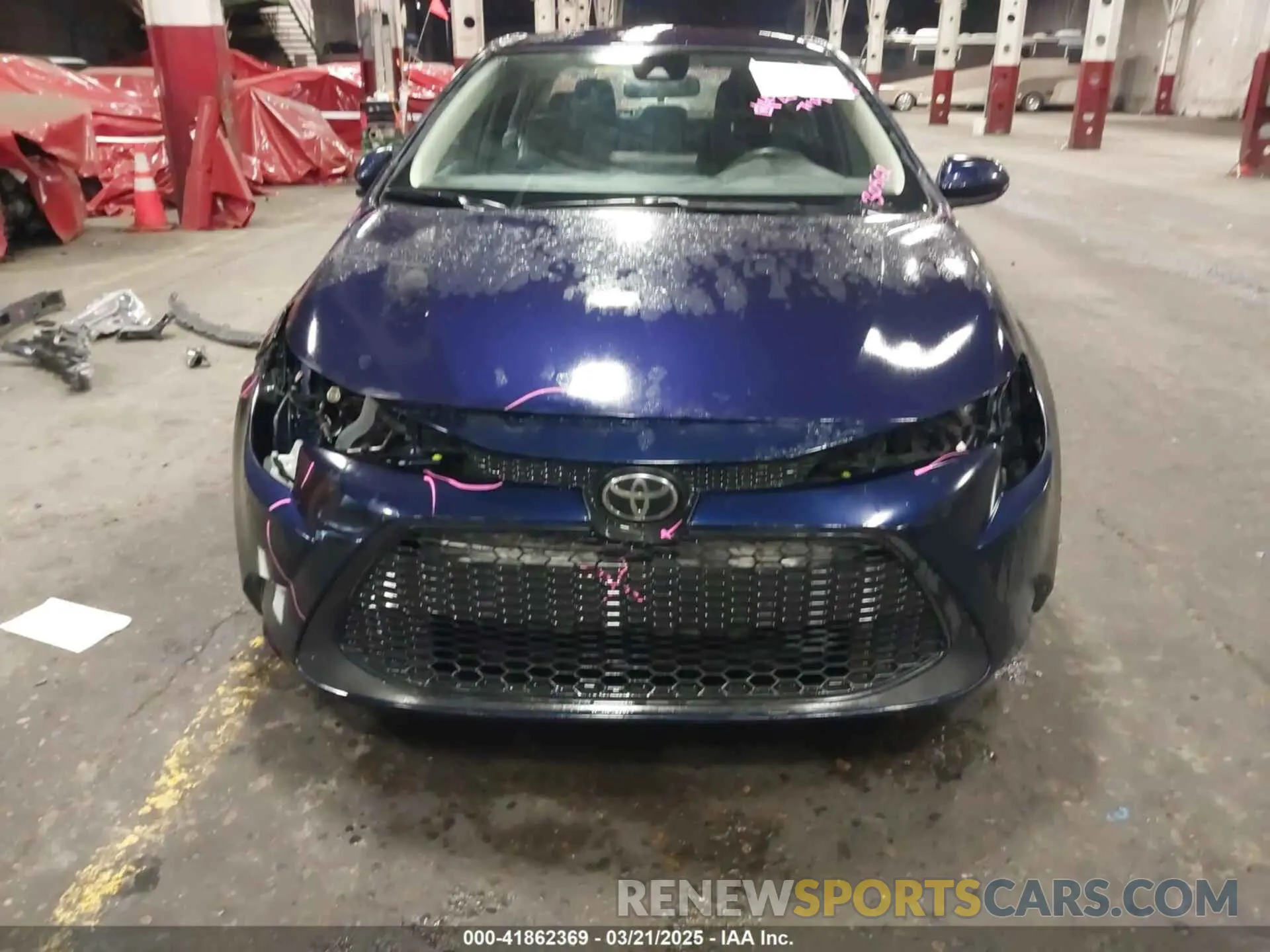 6 fotografías del automóvil dañado 5YFEPMAE9NP366362 TOYOTA COROLLA 2022