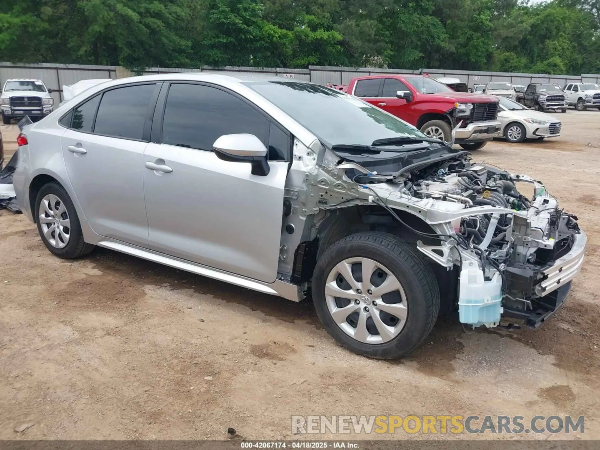 1 fotografías del automóvil dañado 5YFEPMAE9NP382593 TOYOTA COROLLA 2022