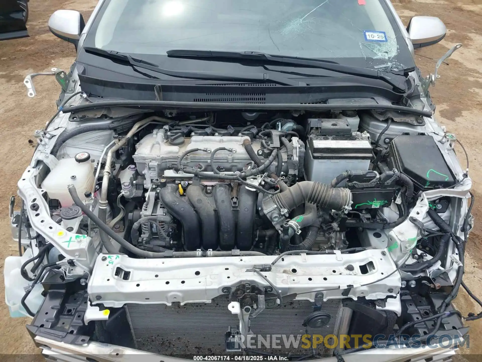 10 fotografías del automóvil dañado 5YFEPMAE9NP382593 TOYOTA COROLLA 2022