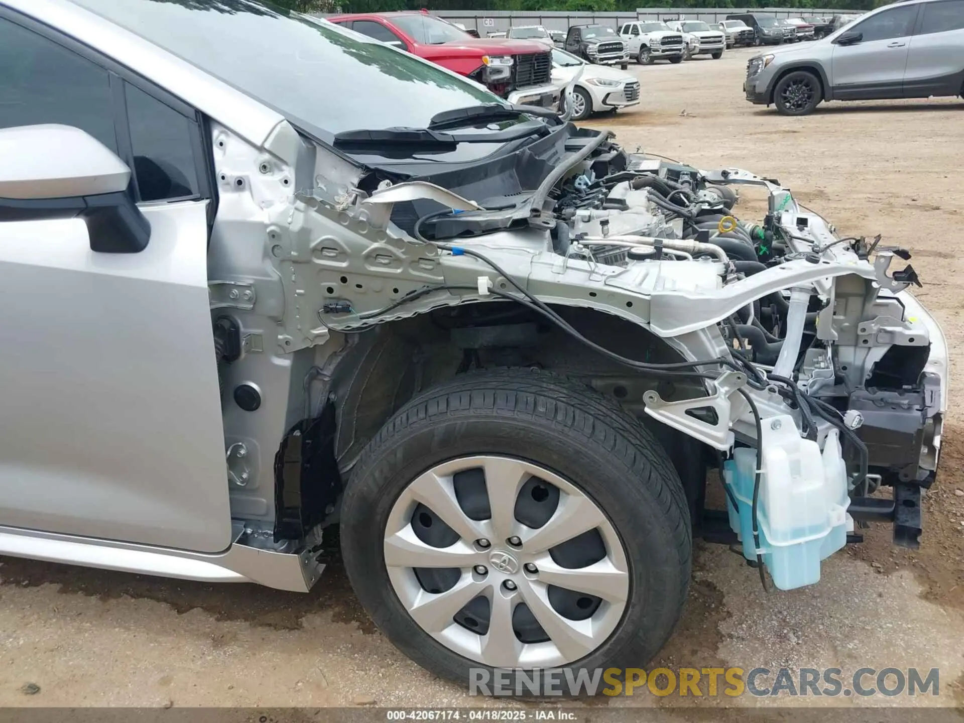 19 fotografías del automóvil dañado 5YFEPMAE9NP382593 TOYOTA COROLLA 2022