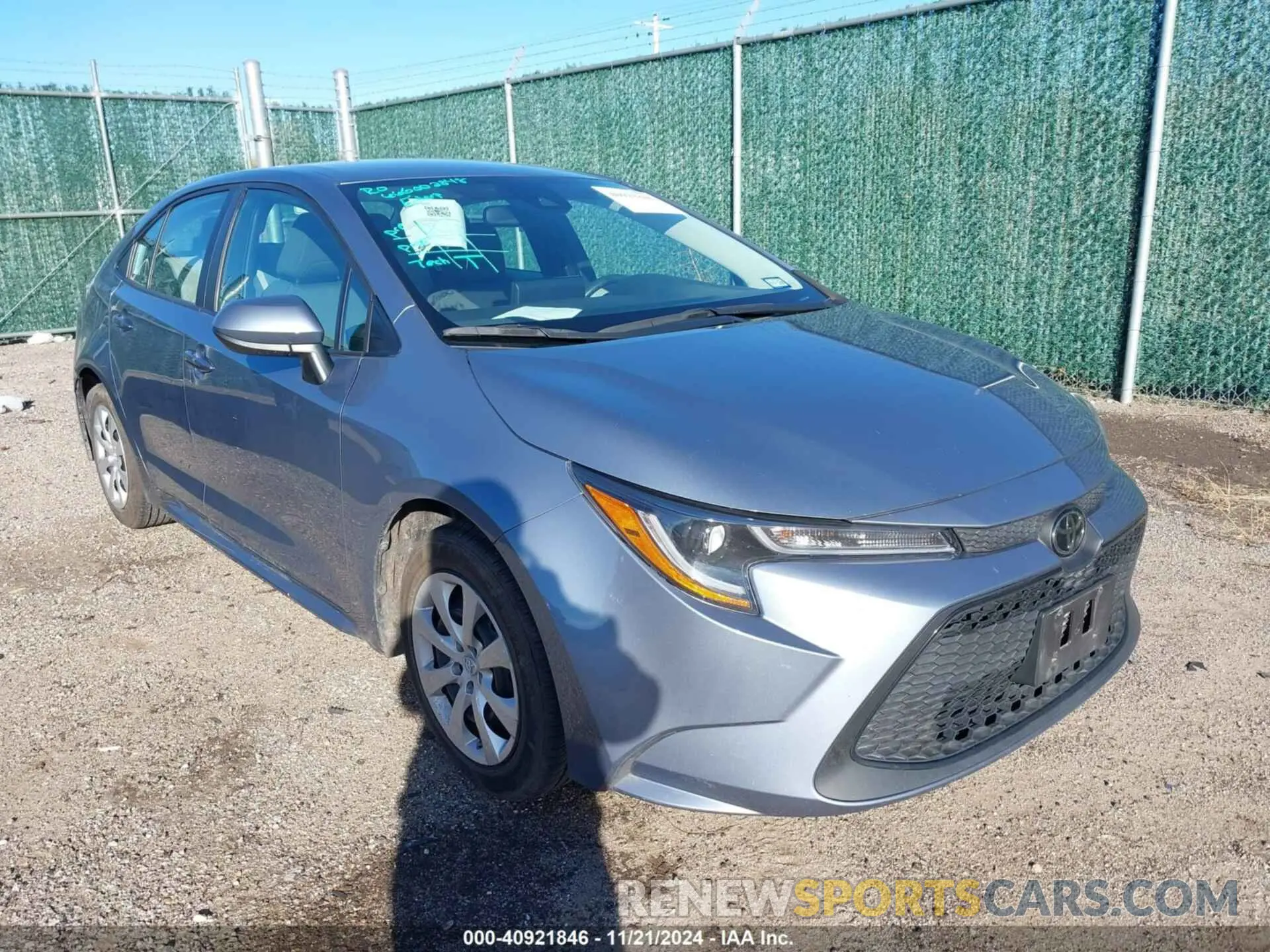 1 fotografías del automóvil dañado 5YFEPMAE9NP391732 TOYOTA COROLLA 2022