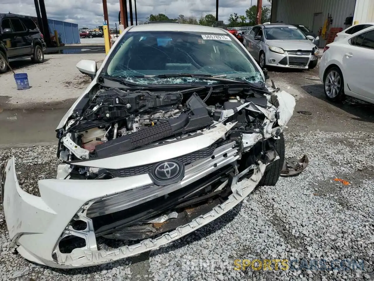 5 fotografías del automóvil dañado 5YFEPMAEXNP283104 TOYOTA COROLLA 2022