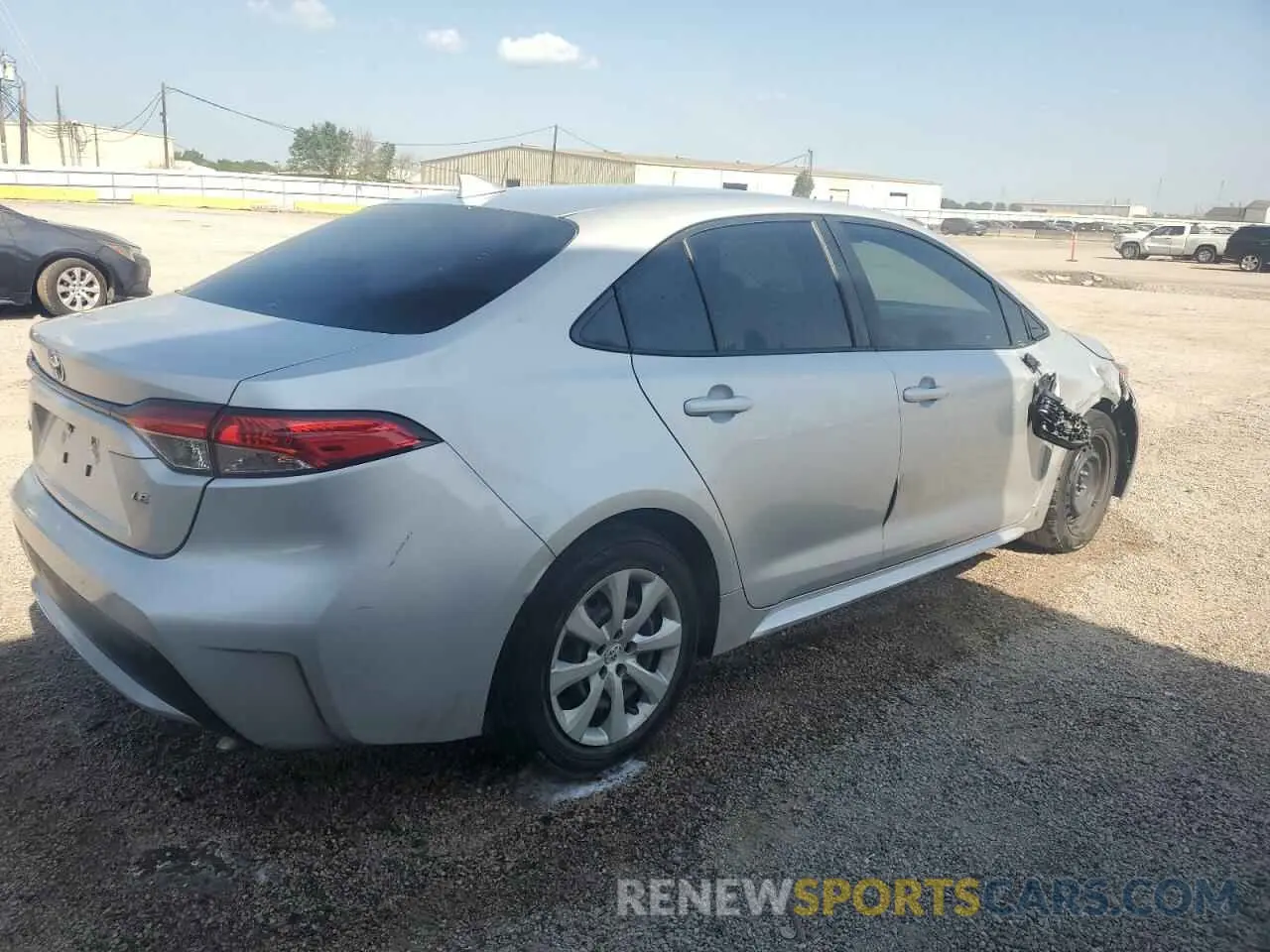 3 fotografías del automóvil dañado 5YFEPMAEXNP283653 TOYOTA COROLLA 2022