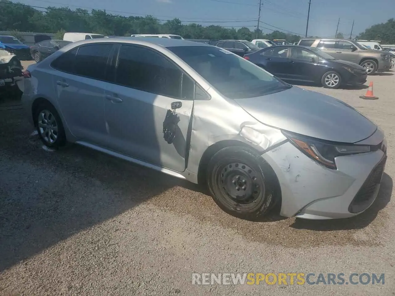 4 fotografías del automóvil dañado 5YFEPMAEXNP283653 TOYOTA COROLLA 2022