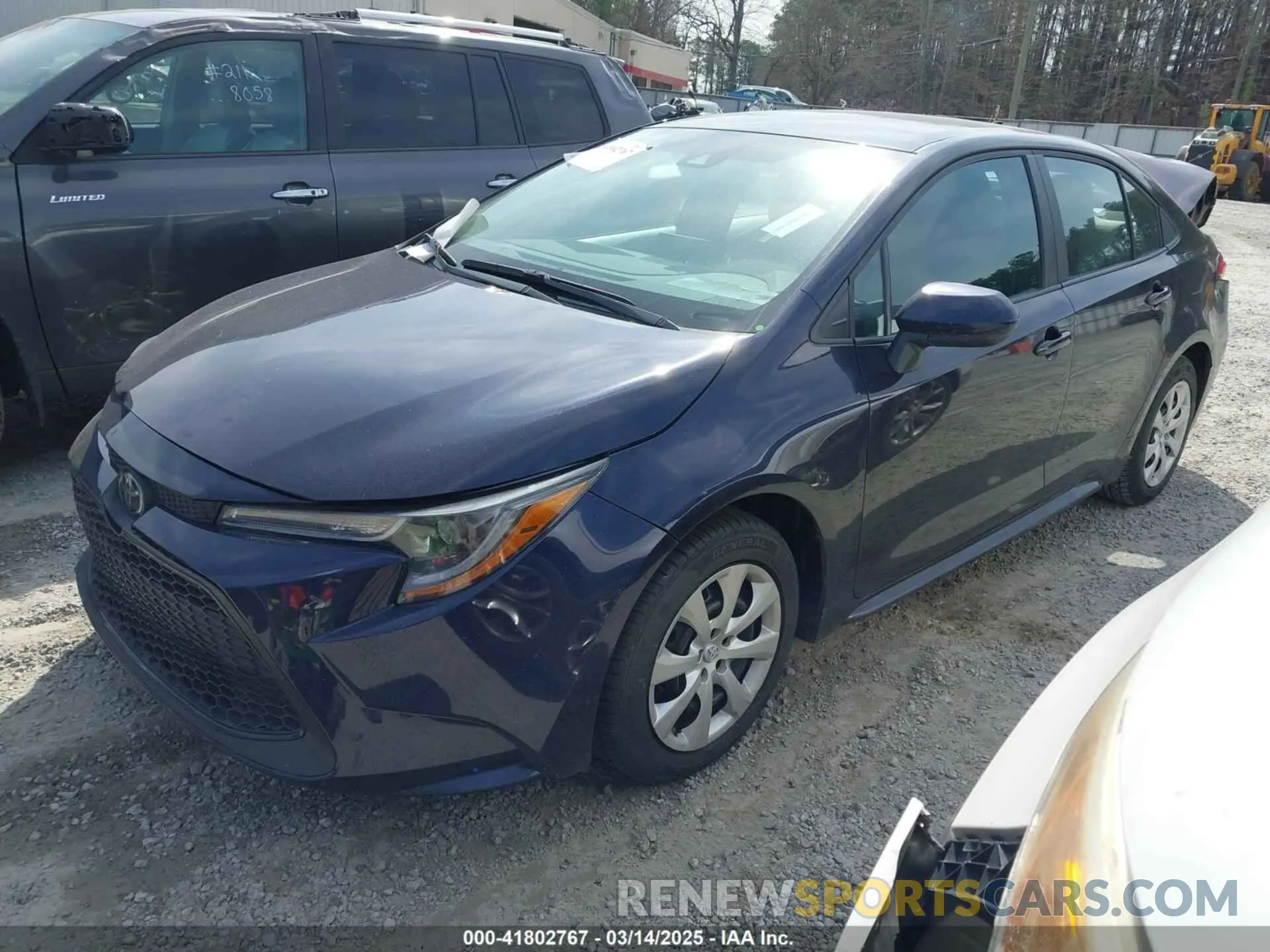 2 fotografías del automóvil dañado 5YFEPMAEXNP292675 TOYOTA COROLLA 2022