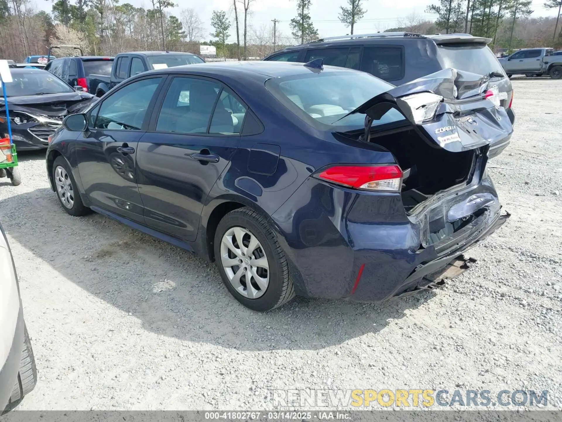 3 fotografías del automóvil dañado 5YFEPMAEXNP292675 TOYOTA COROLLA 2022