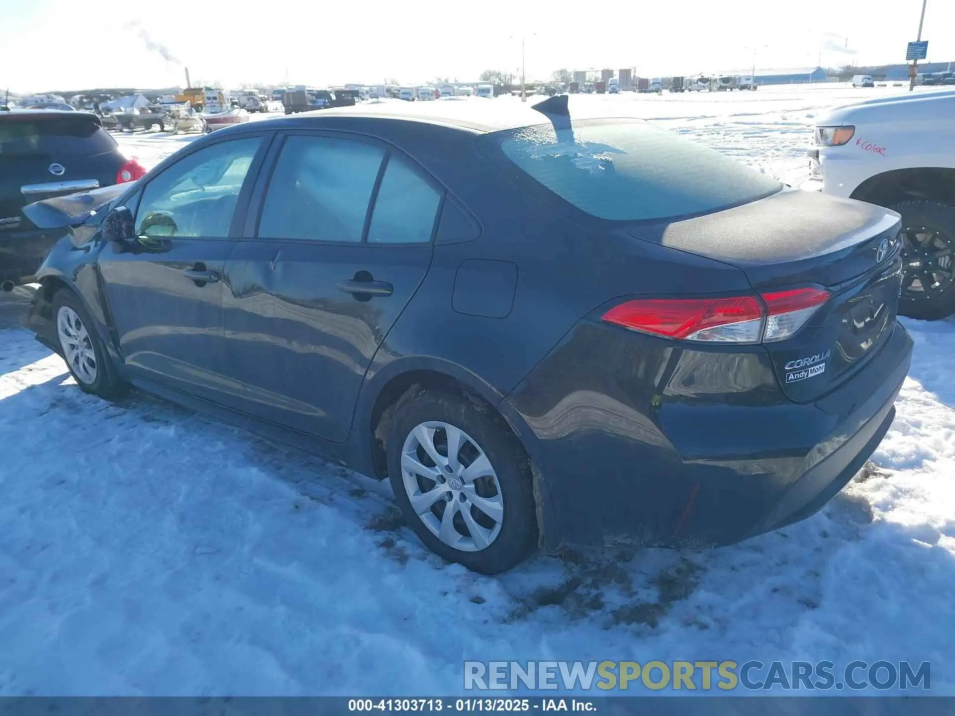 3 fotografías del automóvil dañado 5YFEPMAEXNP305182 TOYOTA COROLLA 2022