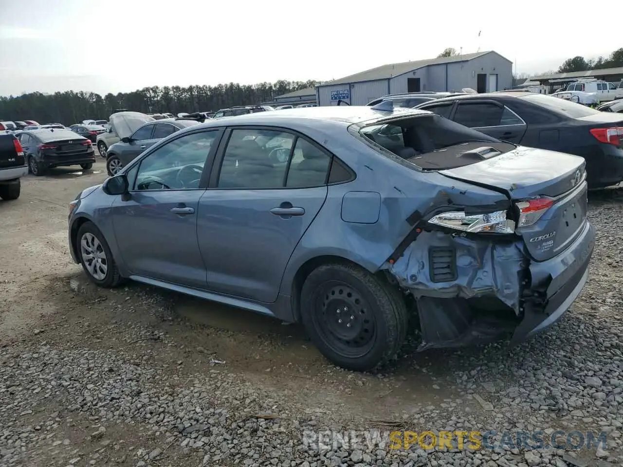 2 fotografías del automóvil dañado 5YFEPMAEXNP308339 TOYOTA COROLLA 2022
