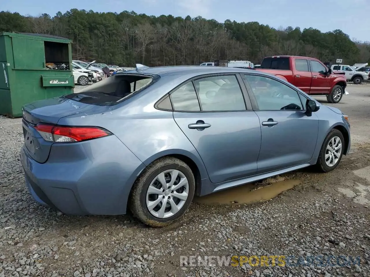 3 fotografías del automóvil dañado 5YFEPMAEXNP308339 TOYOTA COROLLA 2022