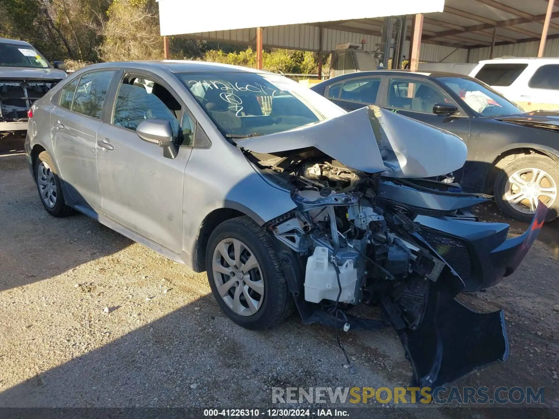 1 fotografías del automóvil dañado 5YFEPMAEXNP313363 TOYOTA COROLLA 2022