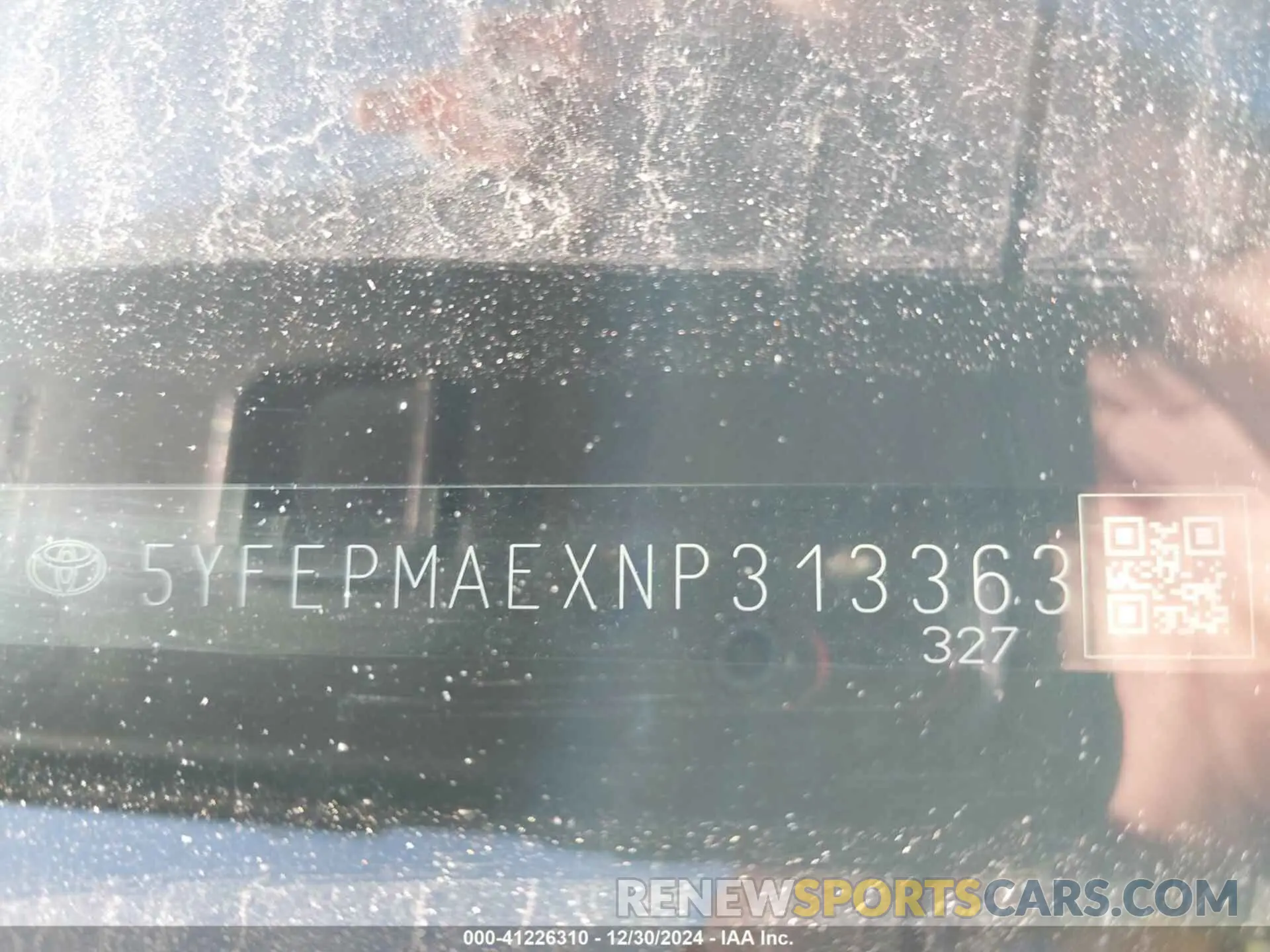 9 fotografías del automóvil dañado 5YFEPMAEXNP313363 TOYOTA COROLLA 2022