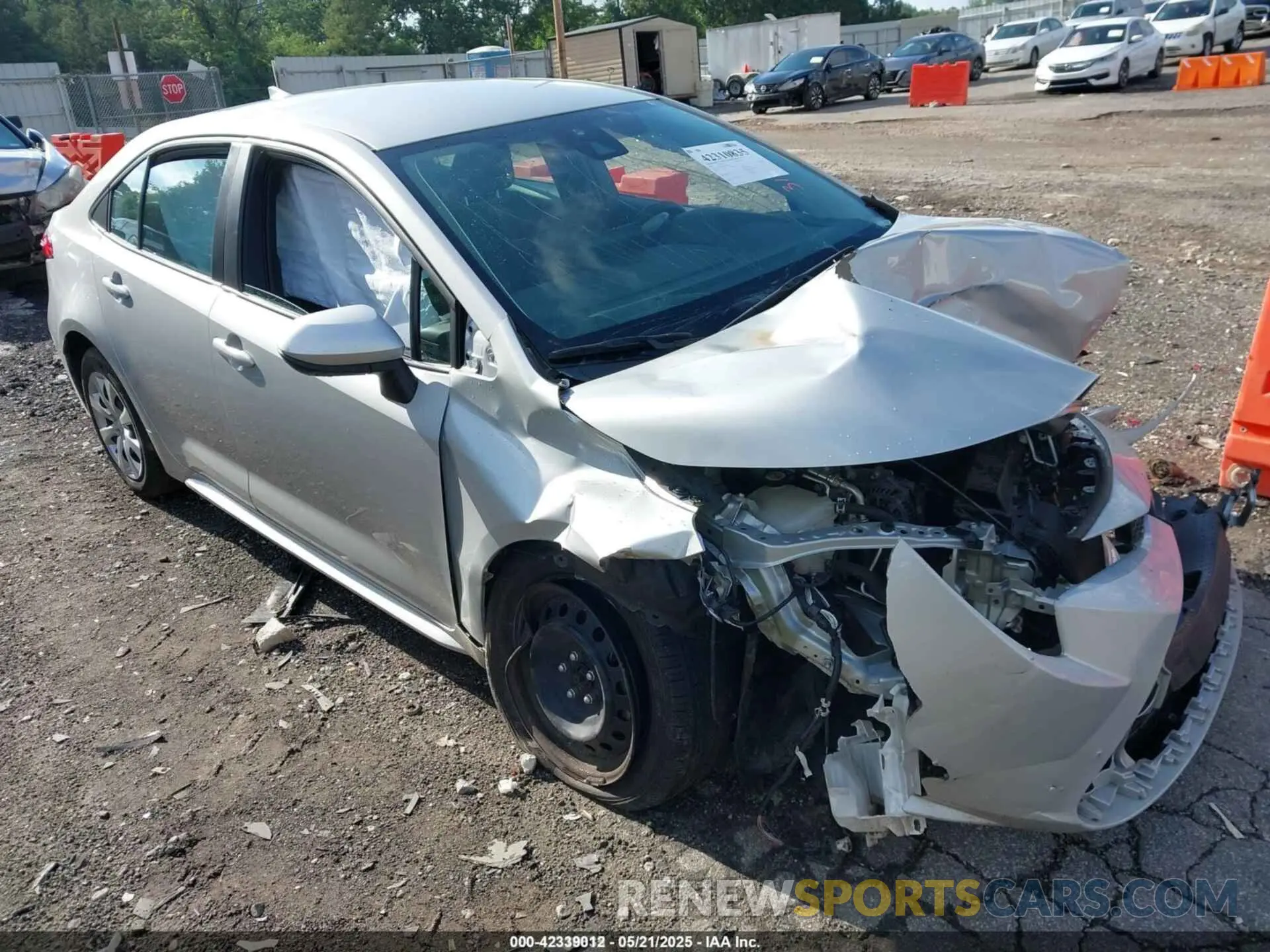 1 fotografías del automóvil dañado 5YFEPMAEXNP318580 TOYOTA COROLLA 2022