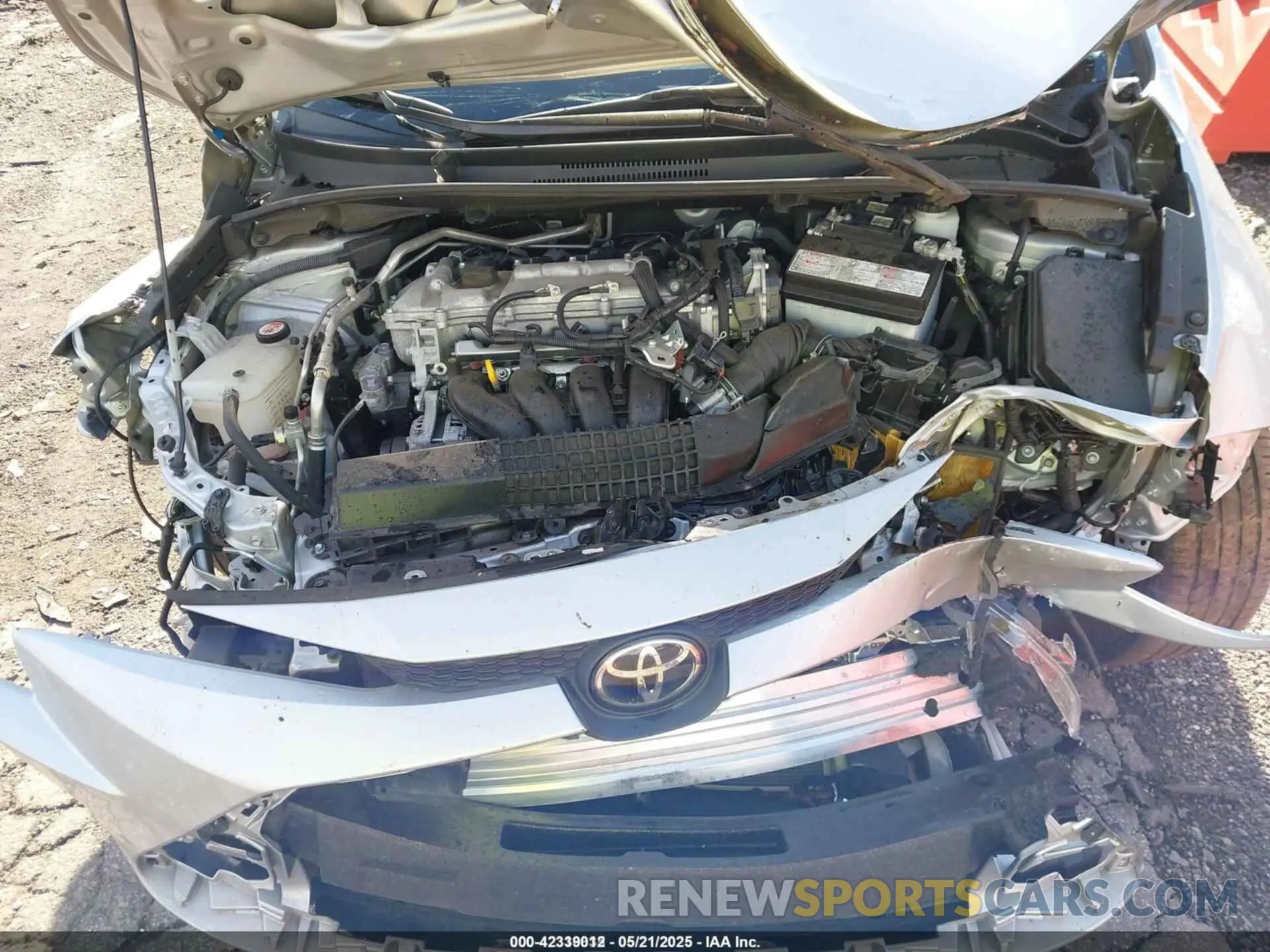 10 fotografías del automóvil dañado 5YFEPMAEXNP318580 TOYOTA COROLLA 2022