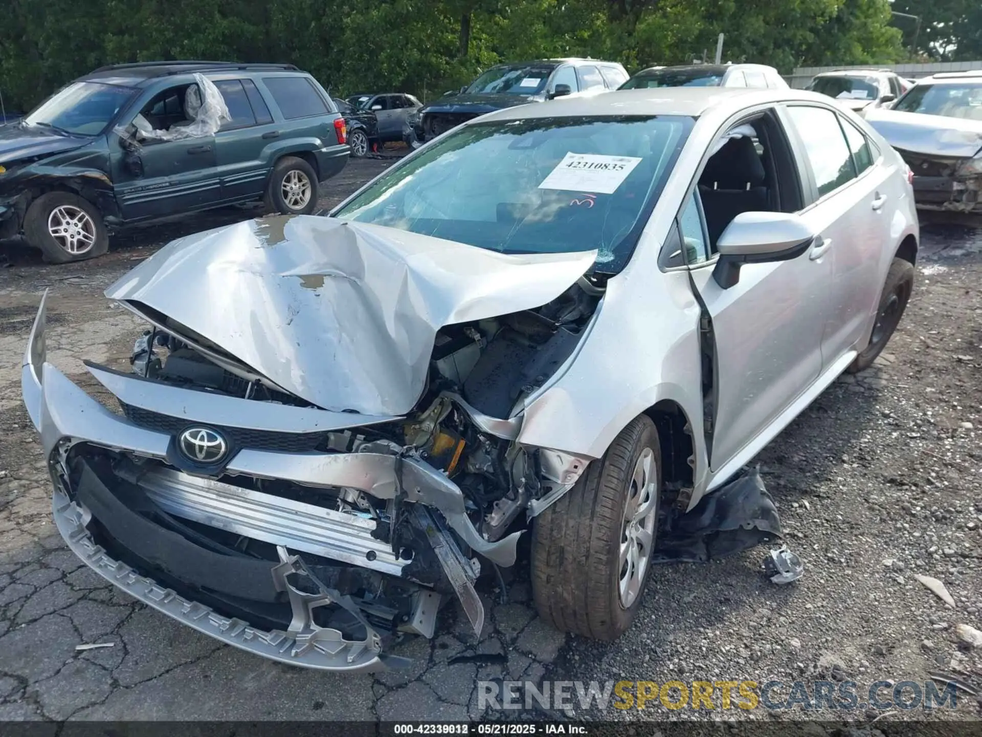 6 fotografías del automóvil dañado 5YFEPMAEXNP318580 TOYOTA COROLLA 2022