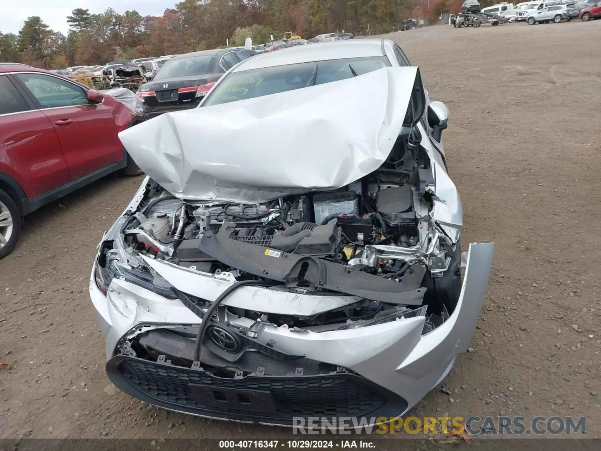 12 fotografías del automóvil dañado 5YFEPMAEXNP333483 TOYOTA COROLLA 2022