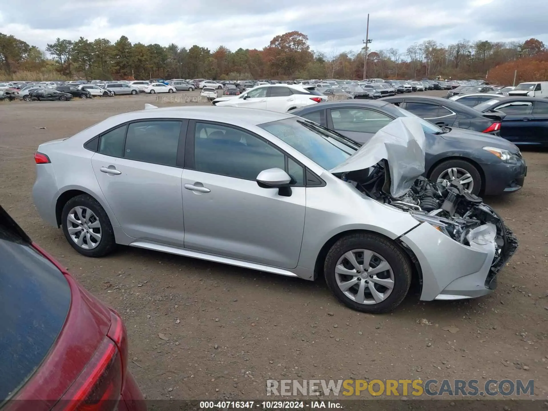 13 fotografías del automóvil dañado 5YFEPMAEXNP333483 TOYOTA COROLLA 2022