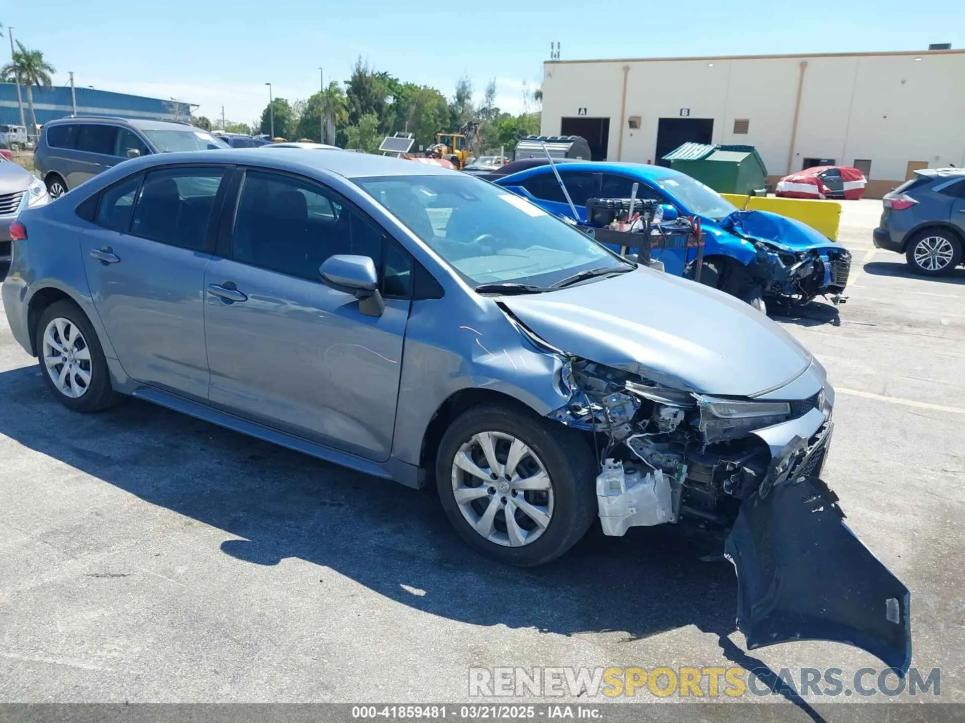 1 fotografías del automóvil dañado 5YFEPMAEXNP342314 TOYOTA COROLLA 2022