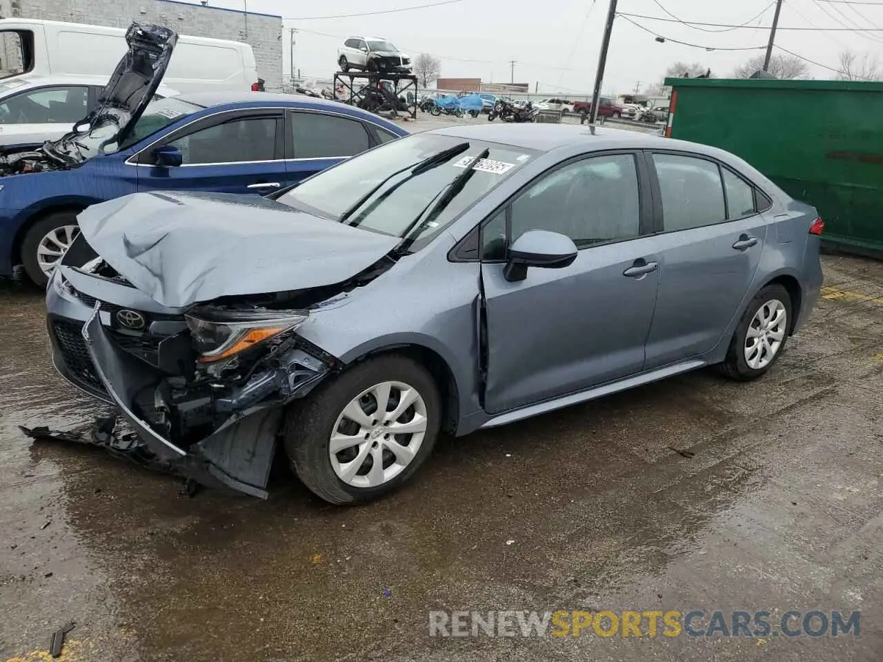 1 fotografías del automóvil dañado 5YFEPMAEXNP342913 TOYOTA COROLLA 2022