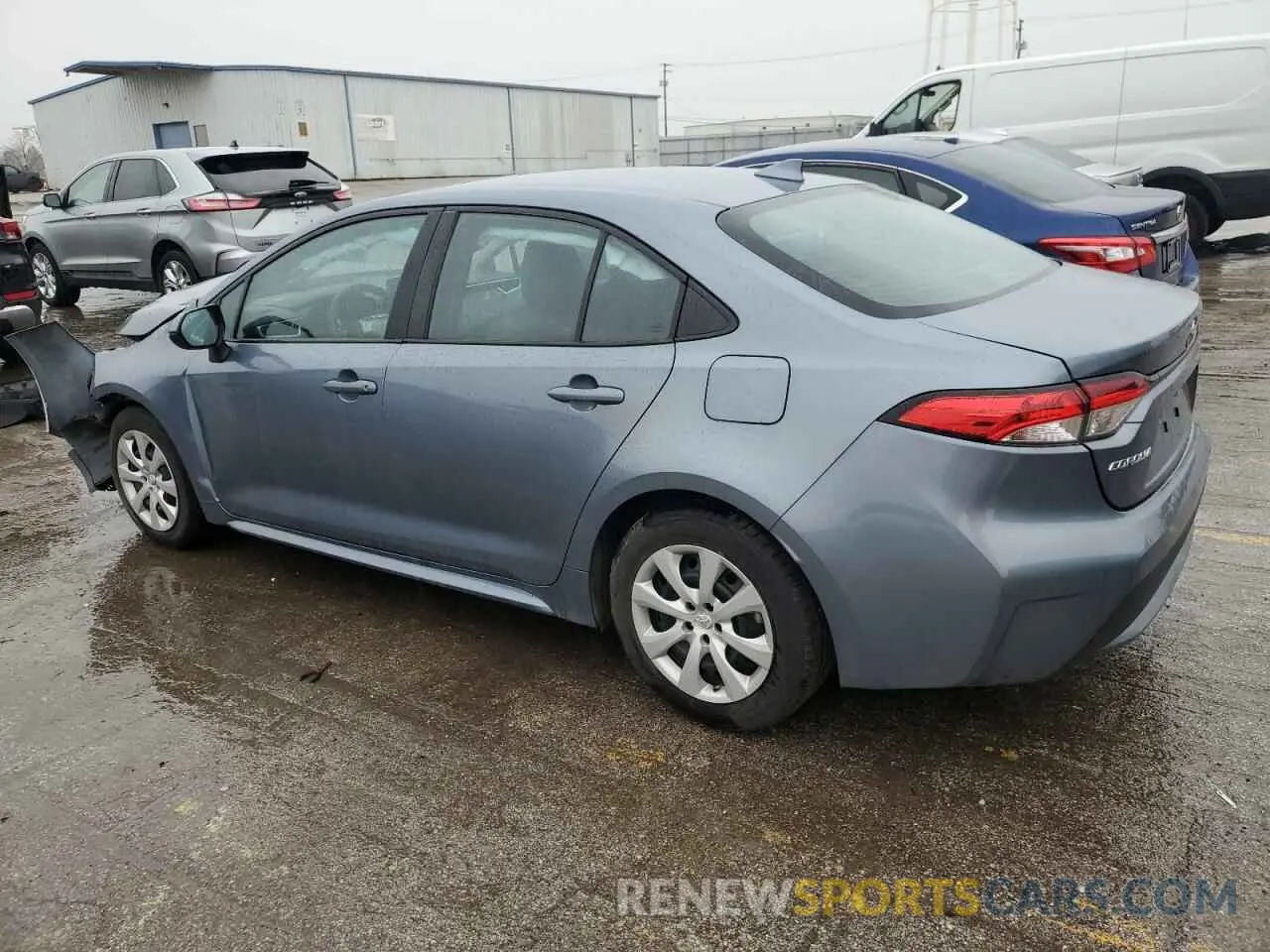 2 fotografías del automóvil dañado 5YFEPMAEXNP342913 TOYOTA COROLLA 2022