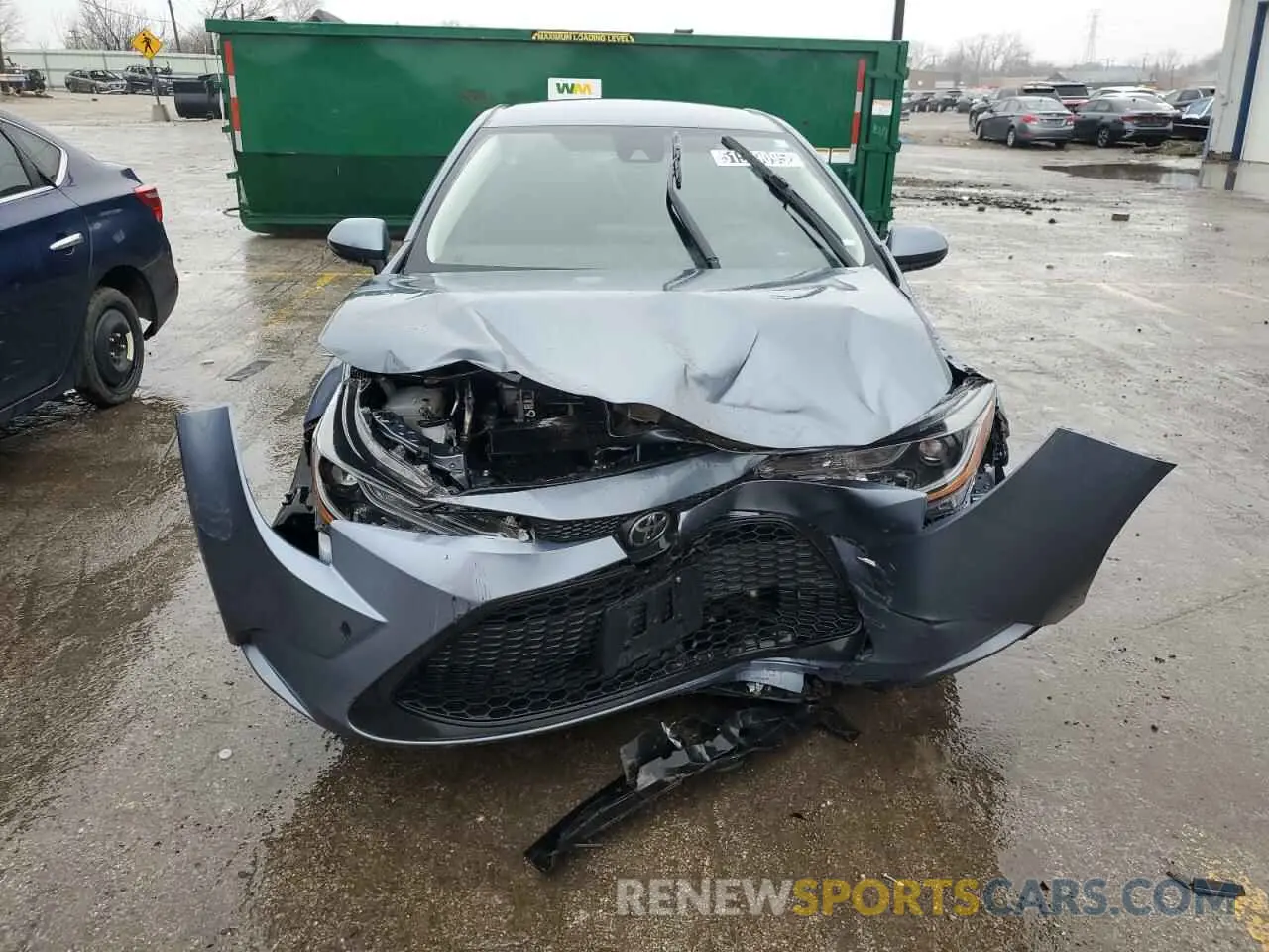 5 fotografías del automóvil dañado 5YFEPMAEXNP342913 TOYOTA COROLLA 2022