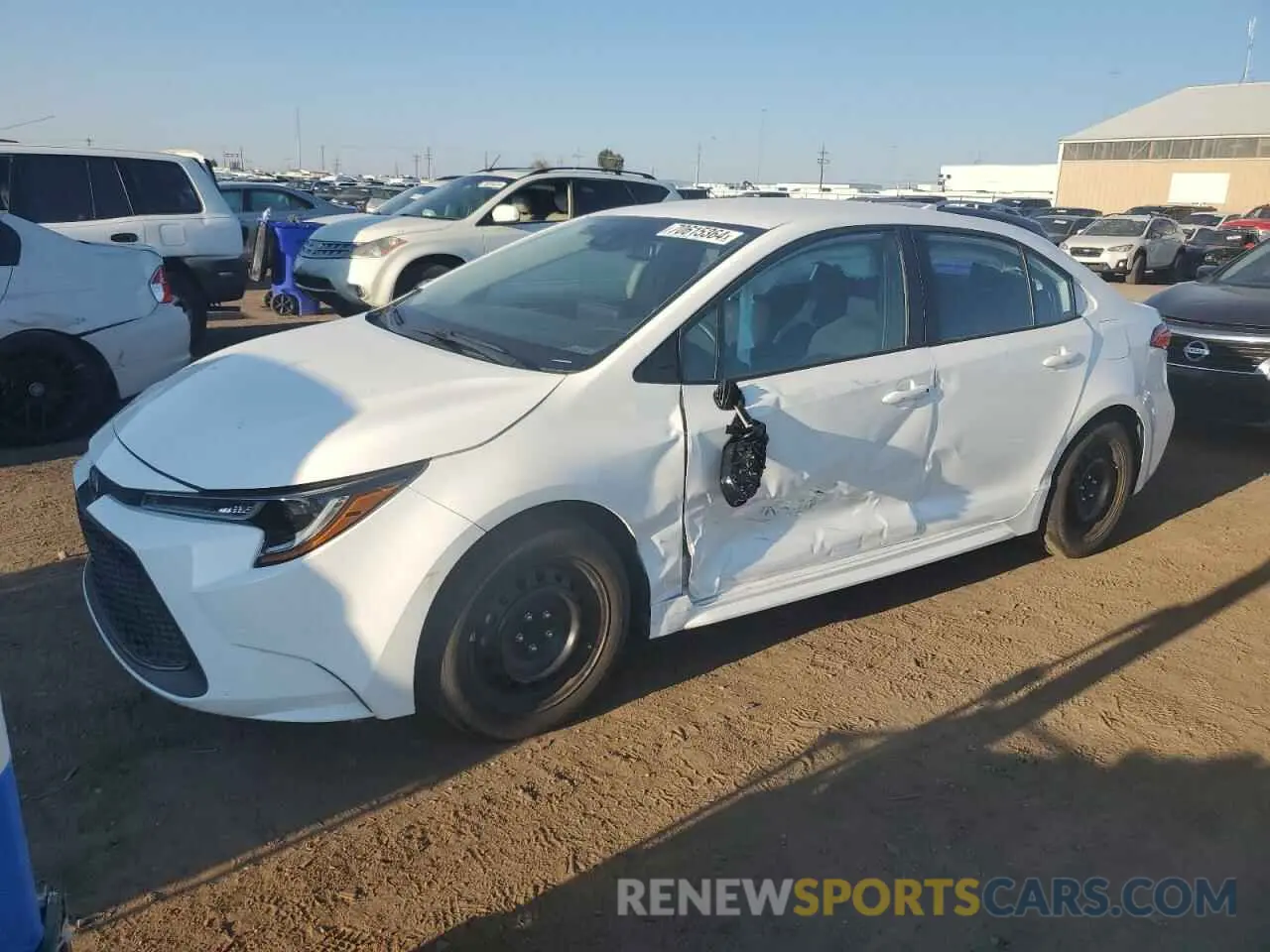 1 fotografías del automóvil dañado 5YFEPMAEXNP354544 TOYOTA COROLLA 2022