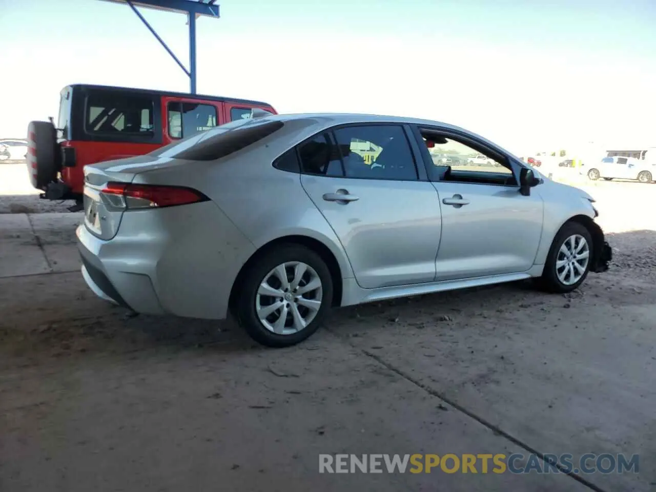 3 fotografías del automóvil dañado 5YFEPMAEXNP354642 TOYOTA COROLLA 2022