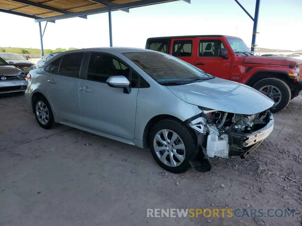 4 fotografías del automóvil dañado 5YFEPMAEXNP354642 TOYOTA COROLLA 2022